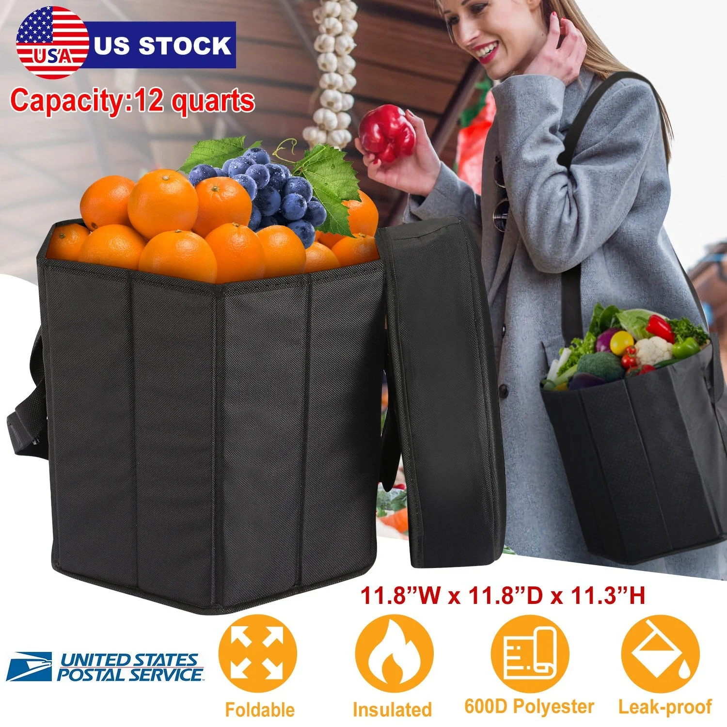 GBruno Collapsible Grocery Cooler Bag - Image 5