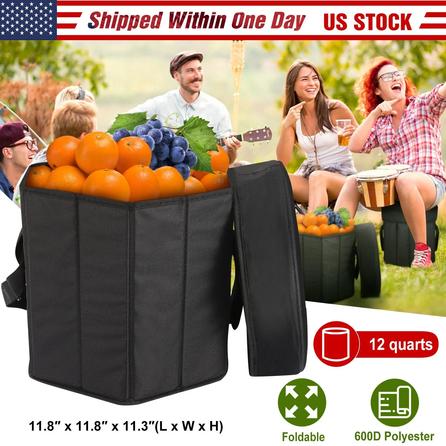 GBruno Collapsible Grocery Cooler Bag - Image 6