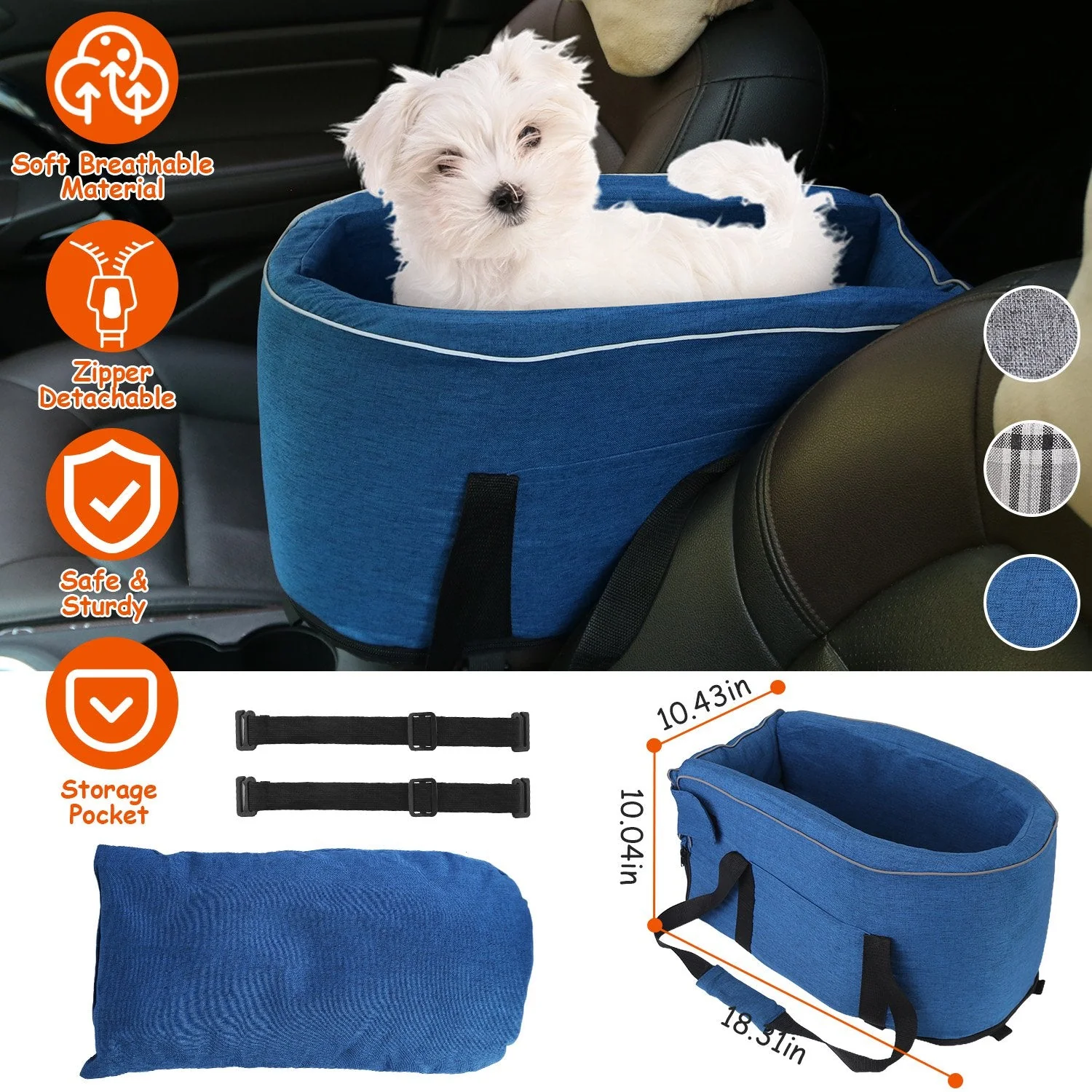 GBruno Console Pet Car Seat - Image 2
