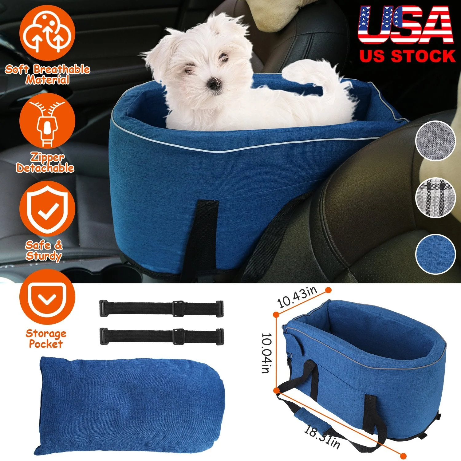 GBruno Console Pet Car Seat - Image 3