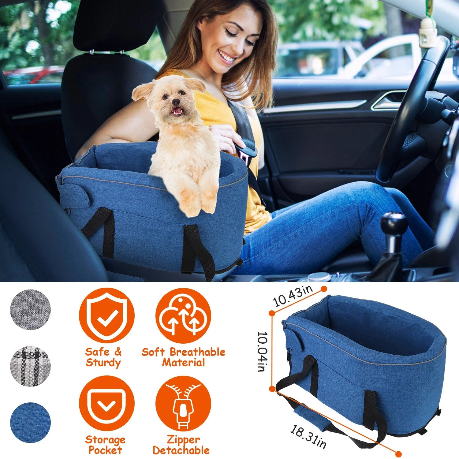 GBruno Console Pet Car Seat - Image 4