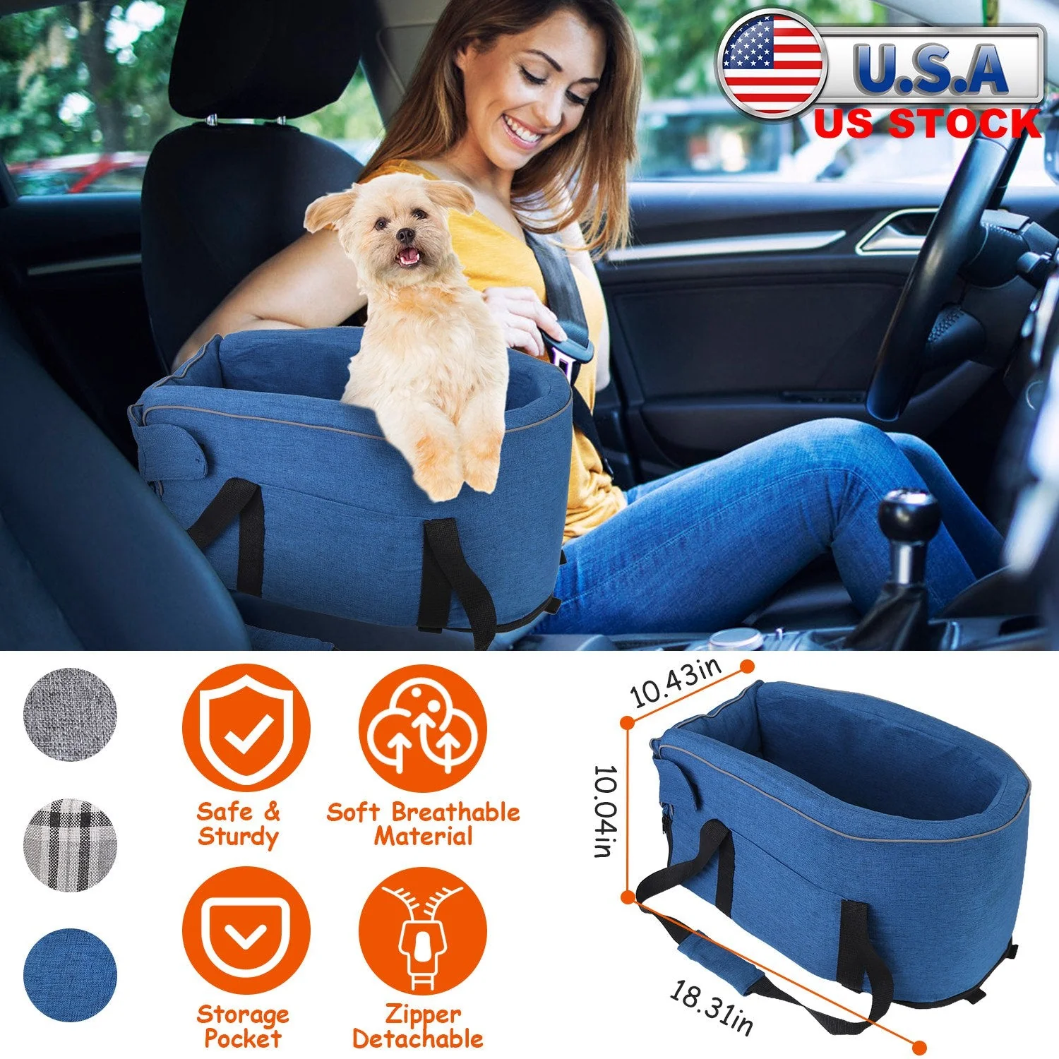 GBruno Console Pet Car Seat - Image 5