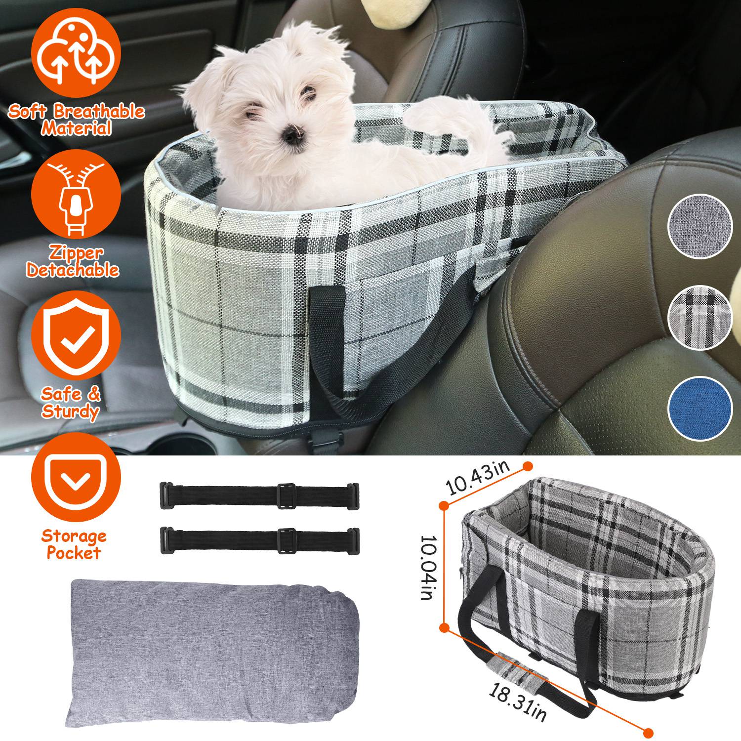 GBruno Console Pet Car Seat - Image 2