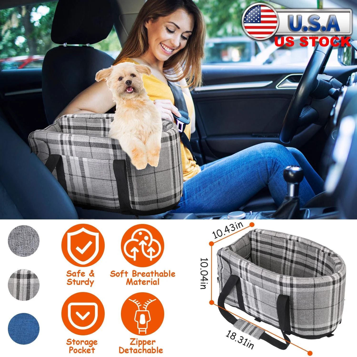 GBruno Console Pet Car Seat - Image 5