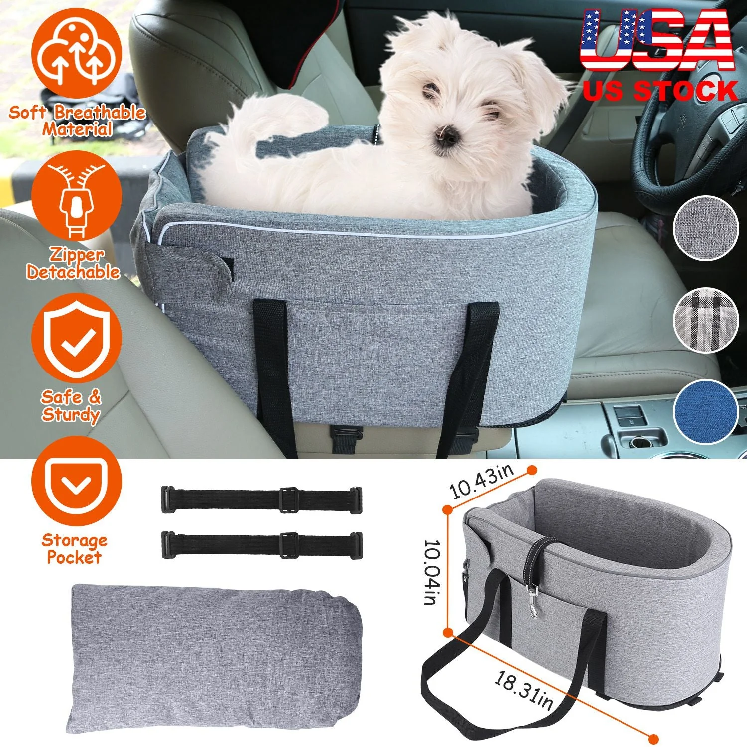 GBruno Console Pet Car Seat - Image 3