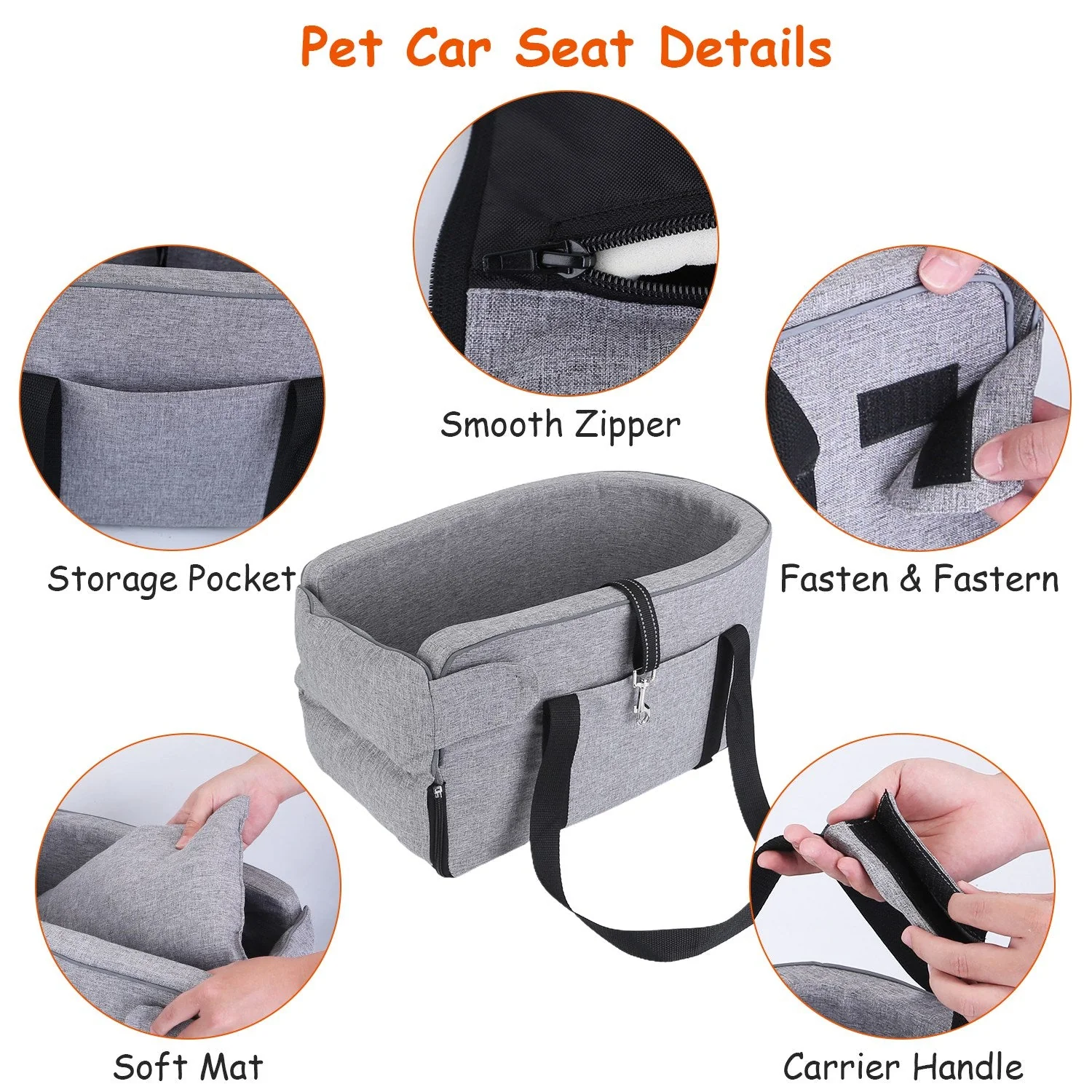 GBruno Console Pet Car Seat - Image 6