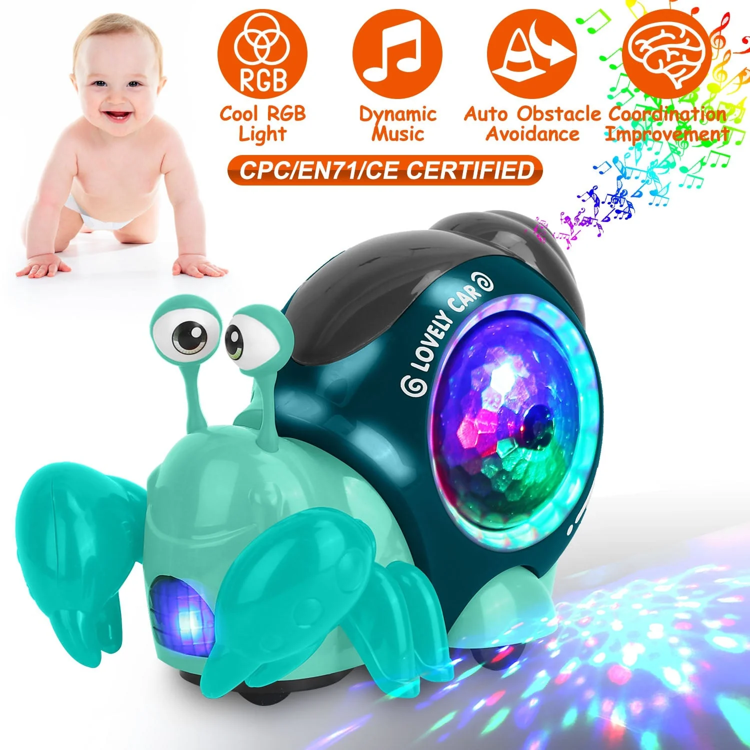 GBruno Crawling Crab Baby Toy - Image 2