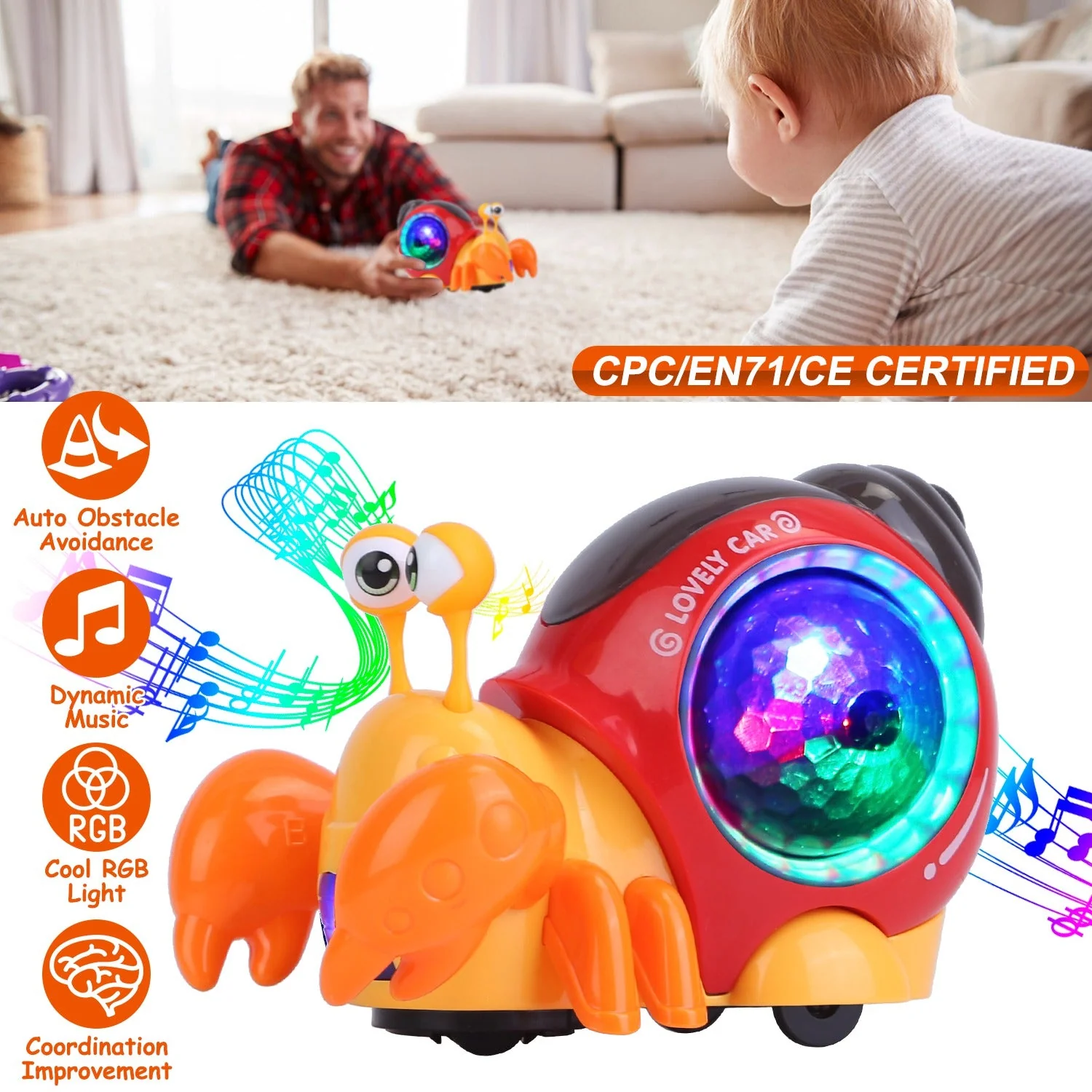 GBruno Crawling Crab Baby Toy - Image 6