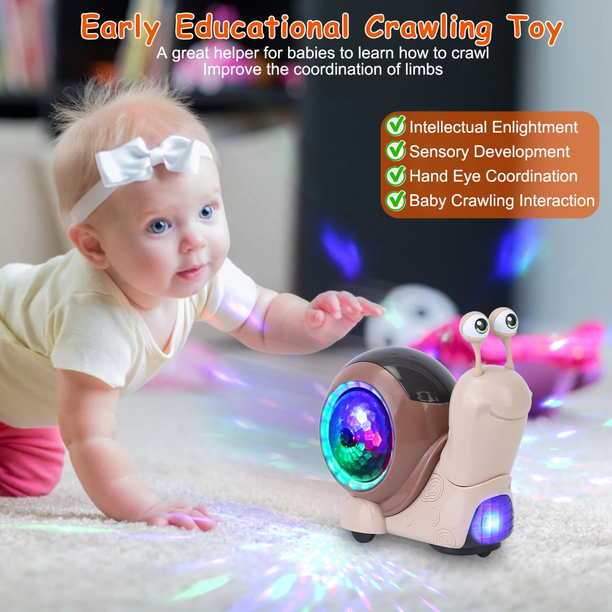 GBruno Crawling Snail Baby Toy - Image 6