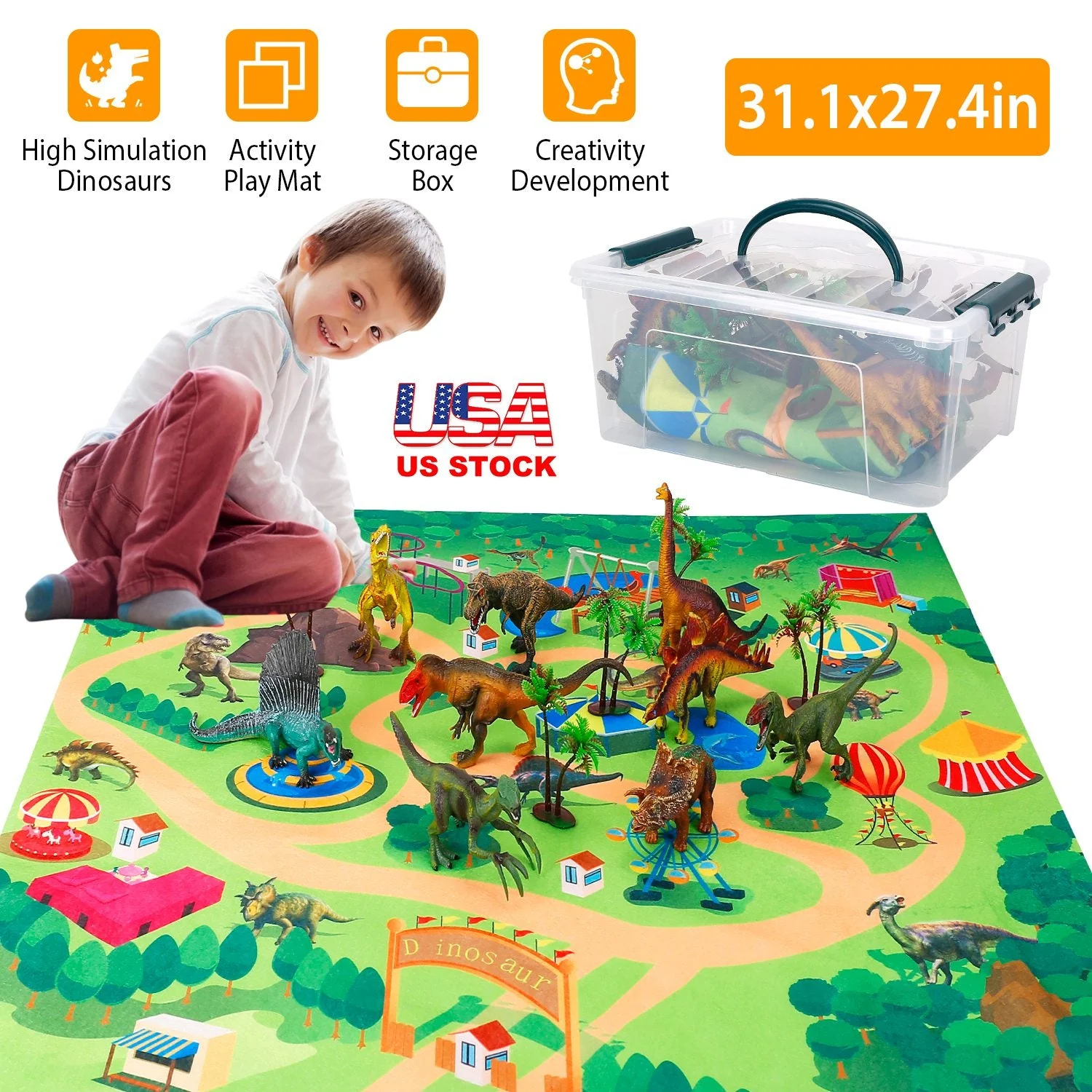 GBruno Dinosaur Figure Play Set - Image 2