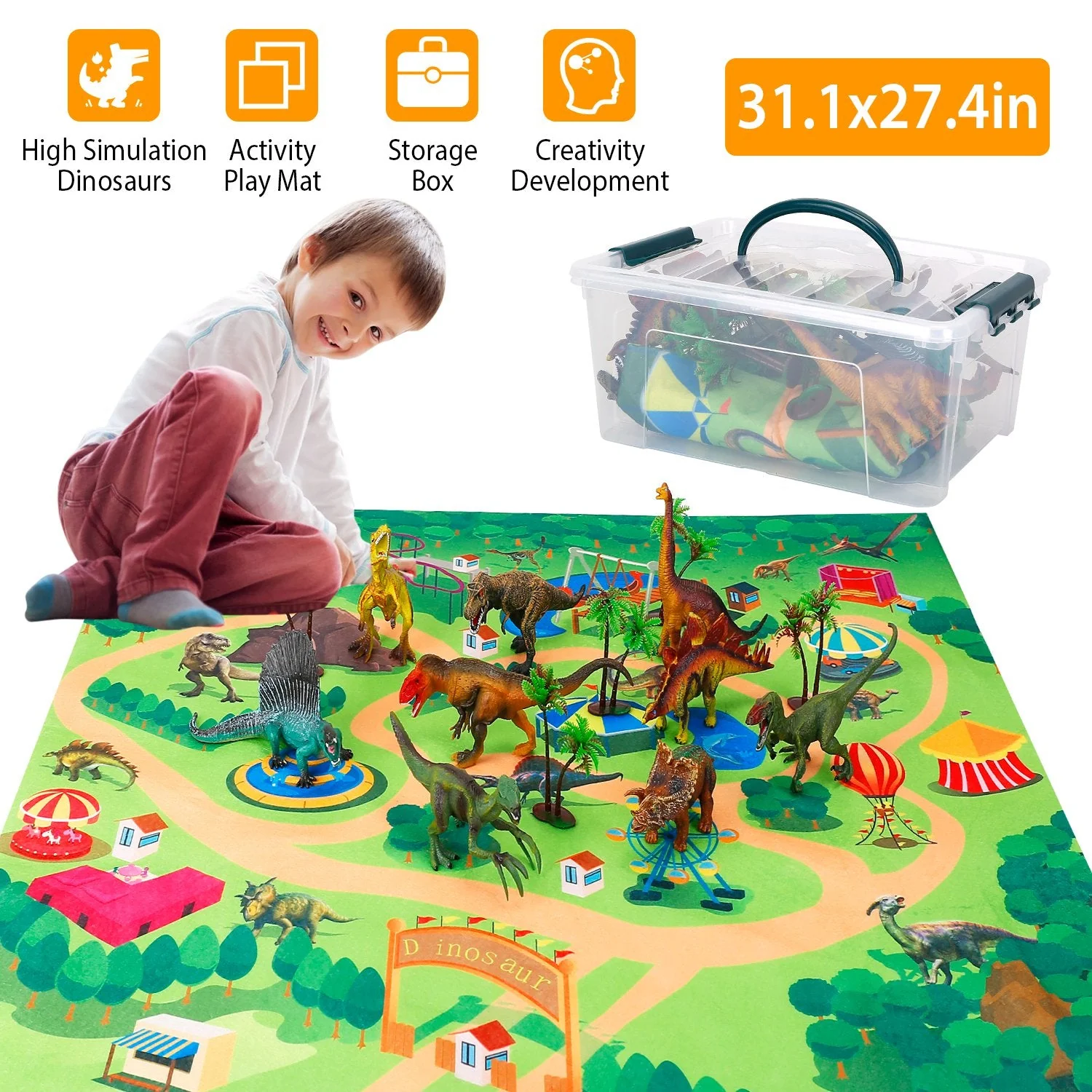 GBruno Dinosaur Figure Play Set - Image 3