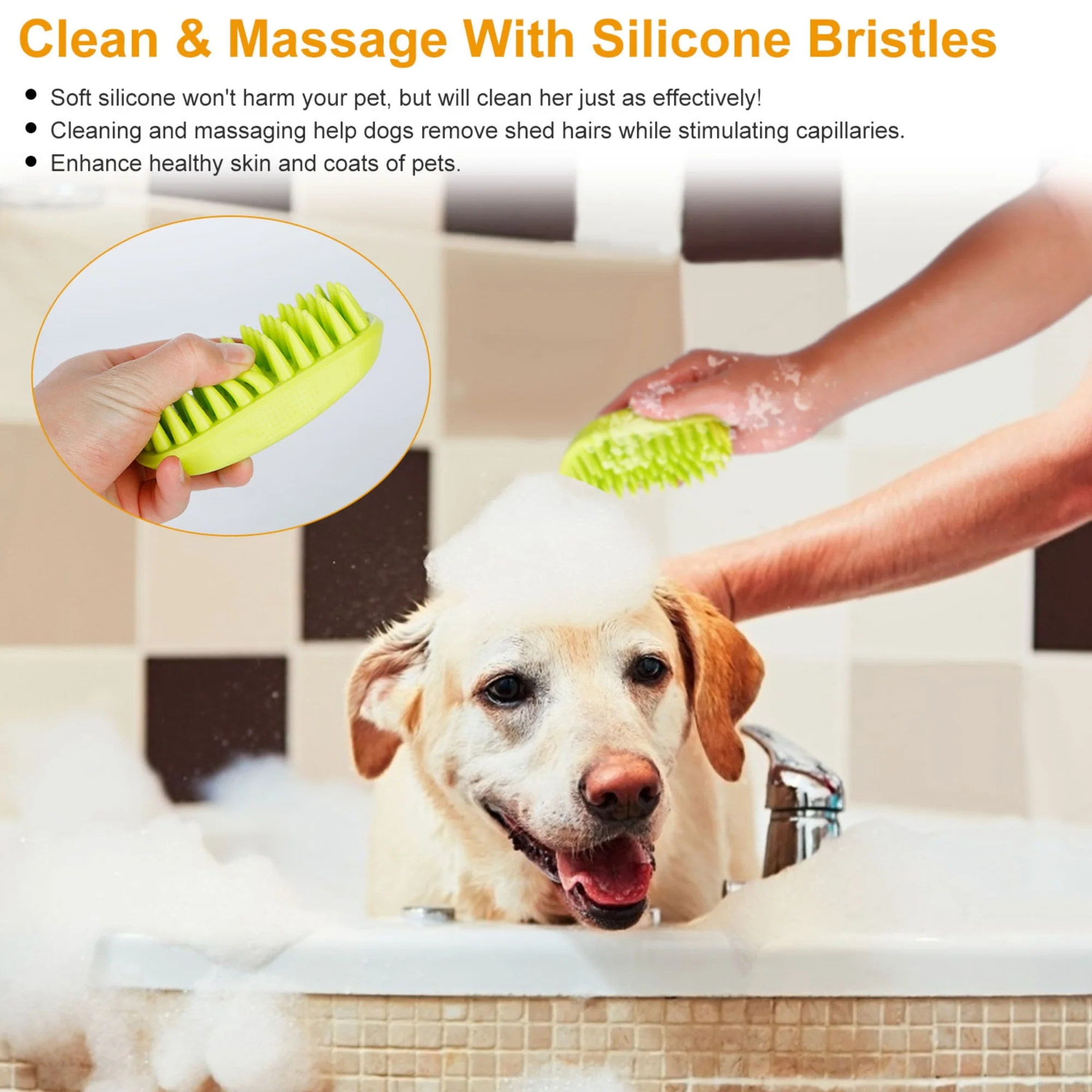 GBruno Dog Bath Brush - Image 3