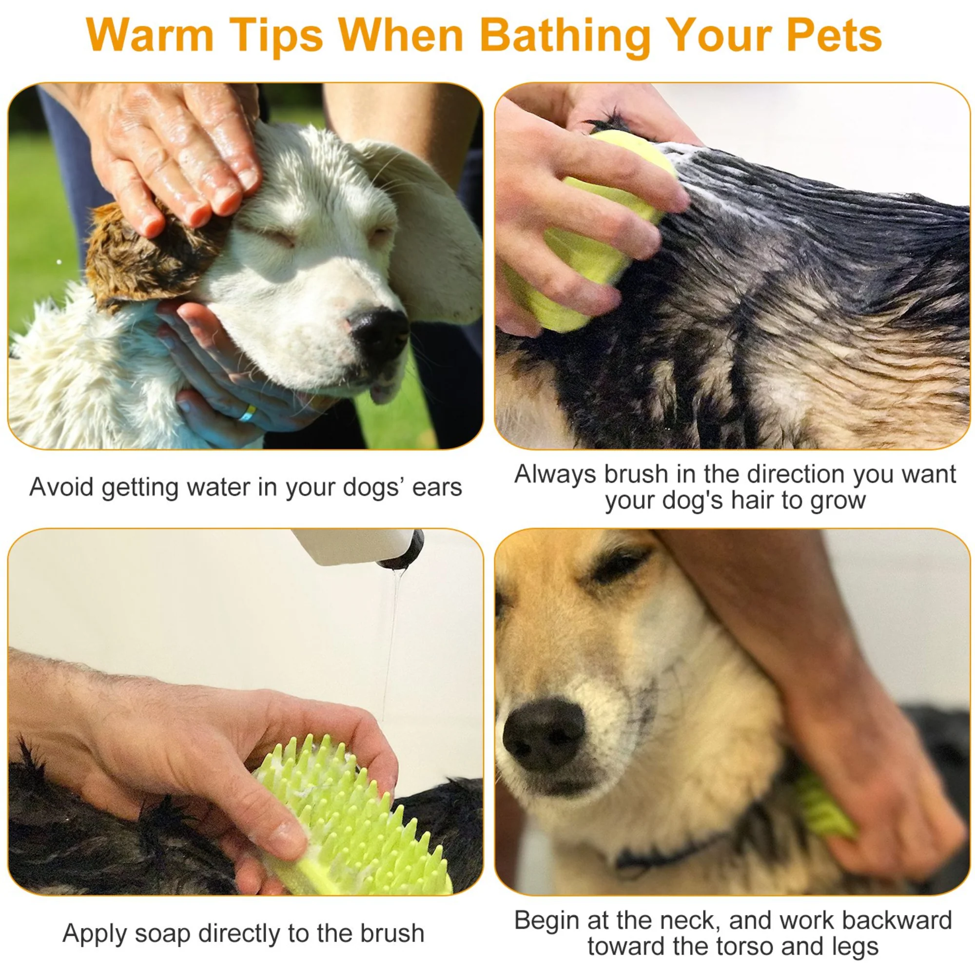GBruno Dog Bath Brush - Image 5