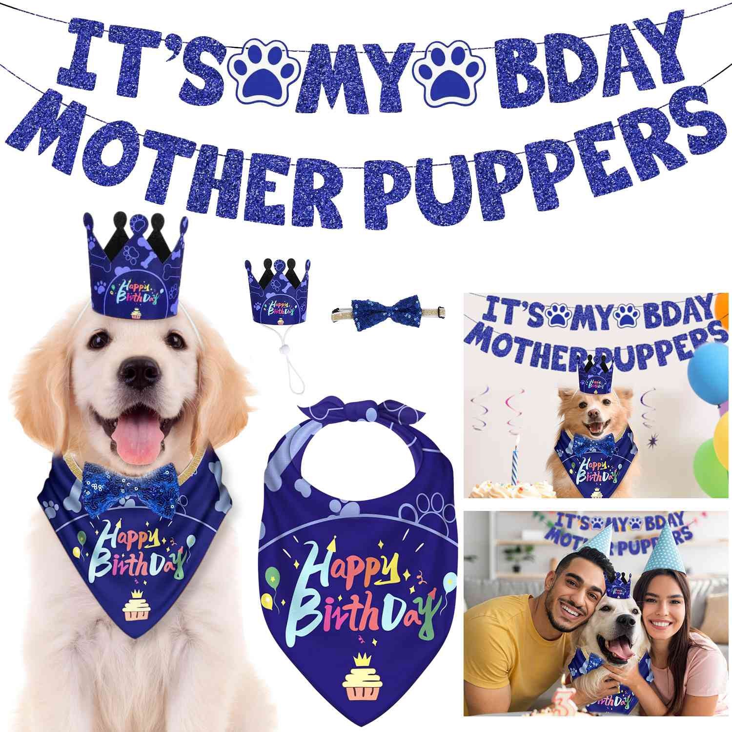 GBruno Dog Birthday Bandana Hat - Image 3