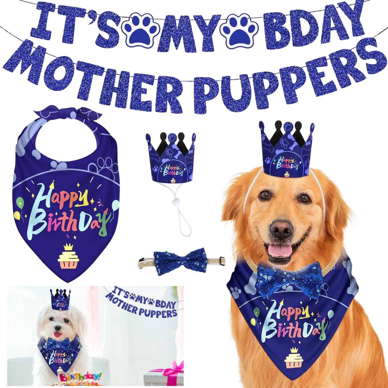 GBruno Dog Birthday Bandana Hat - Image 5