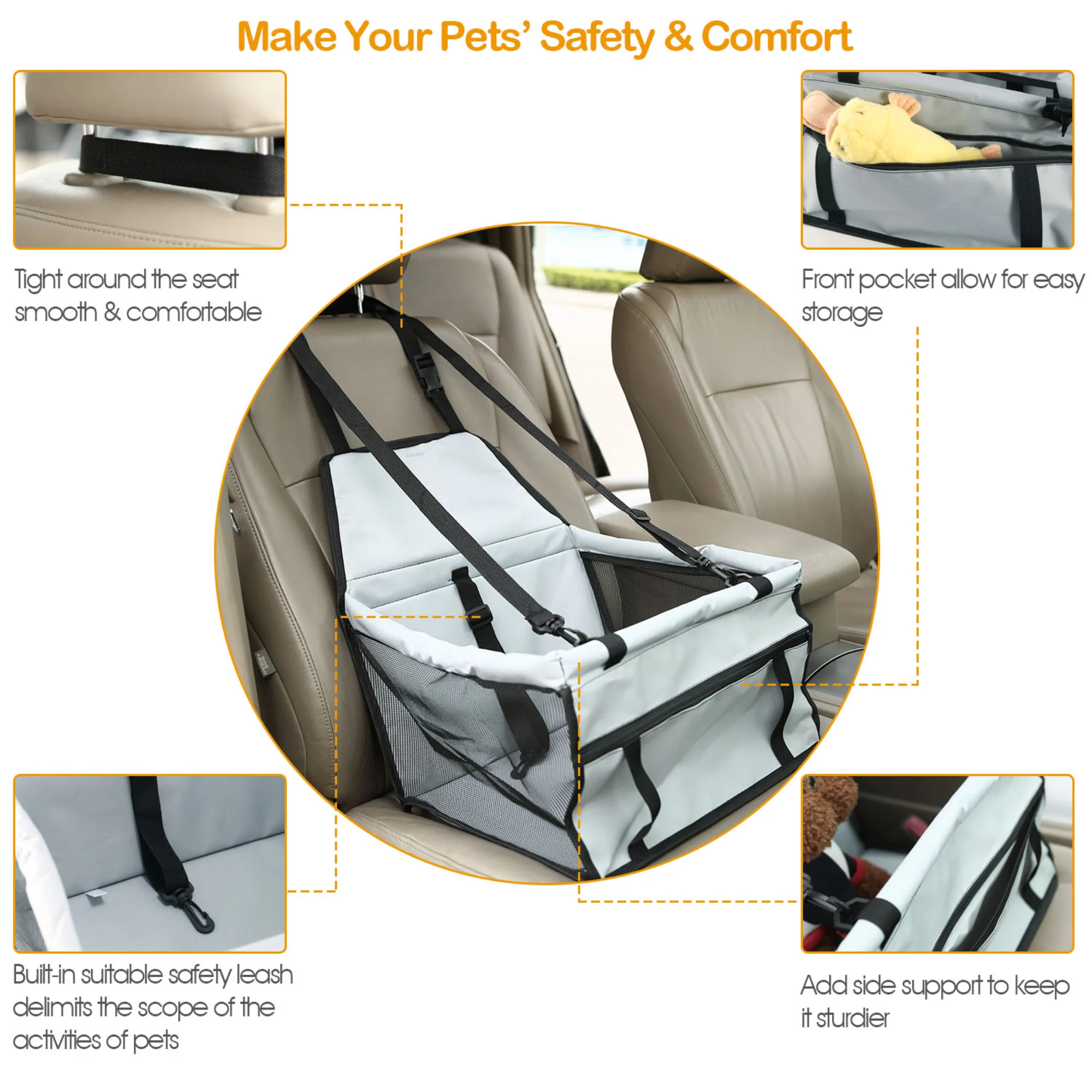 GBruno Dog Booster Car Seat - Image 2