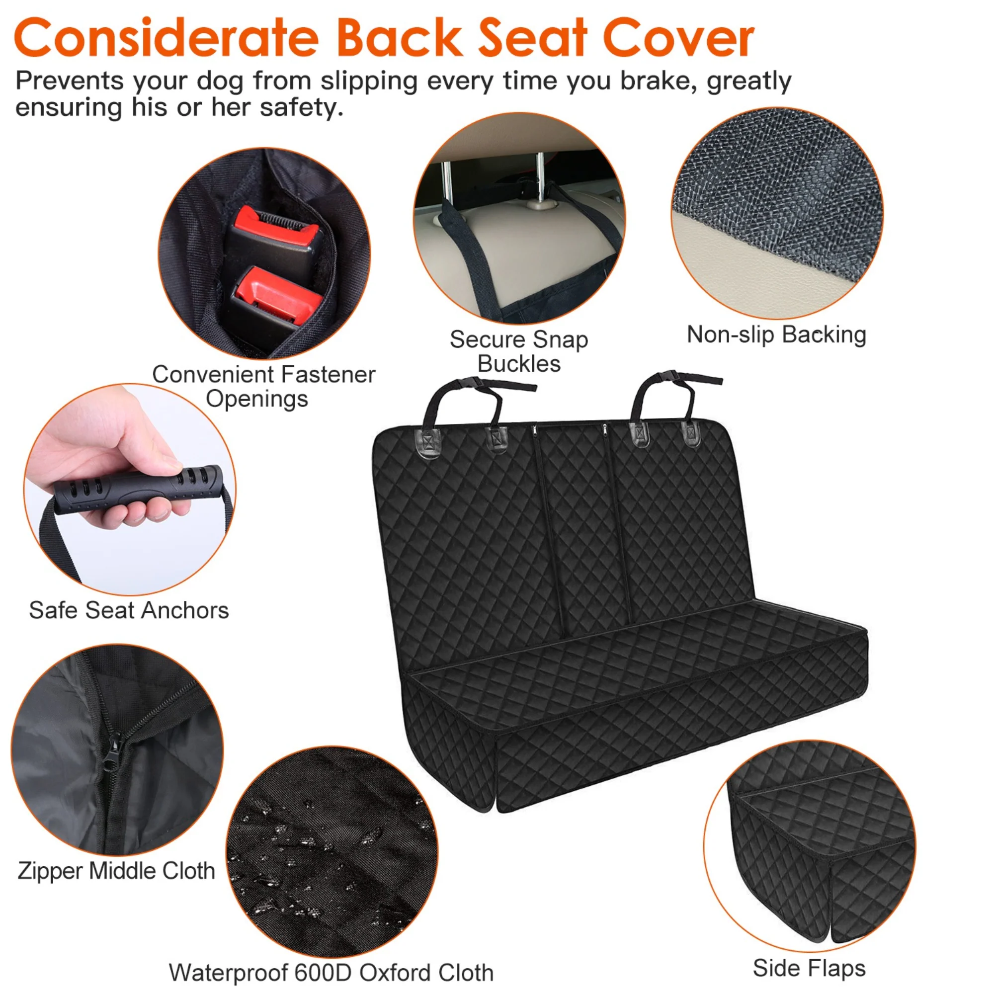 GBruno Dog Car Seat Cover Waterproof - Image 5
