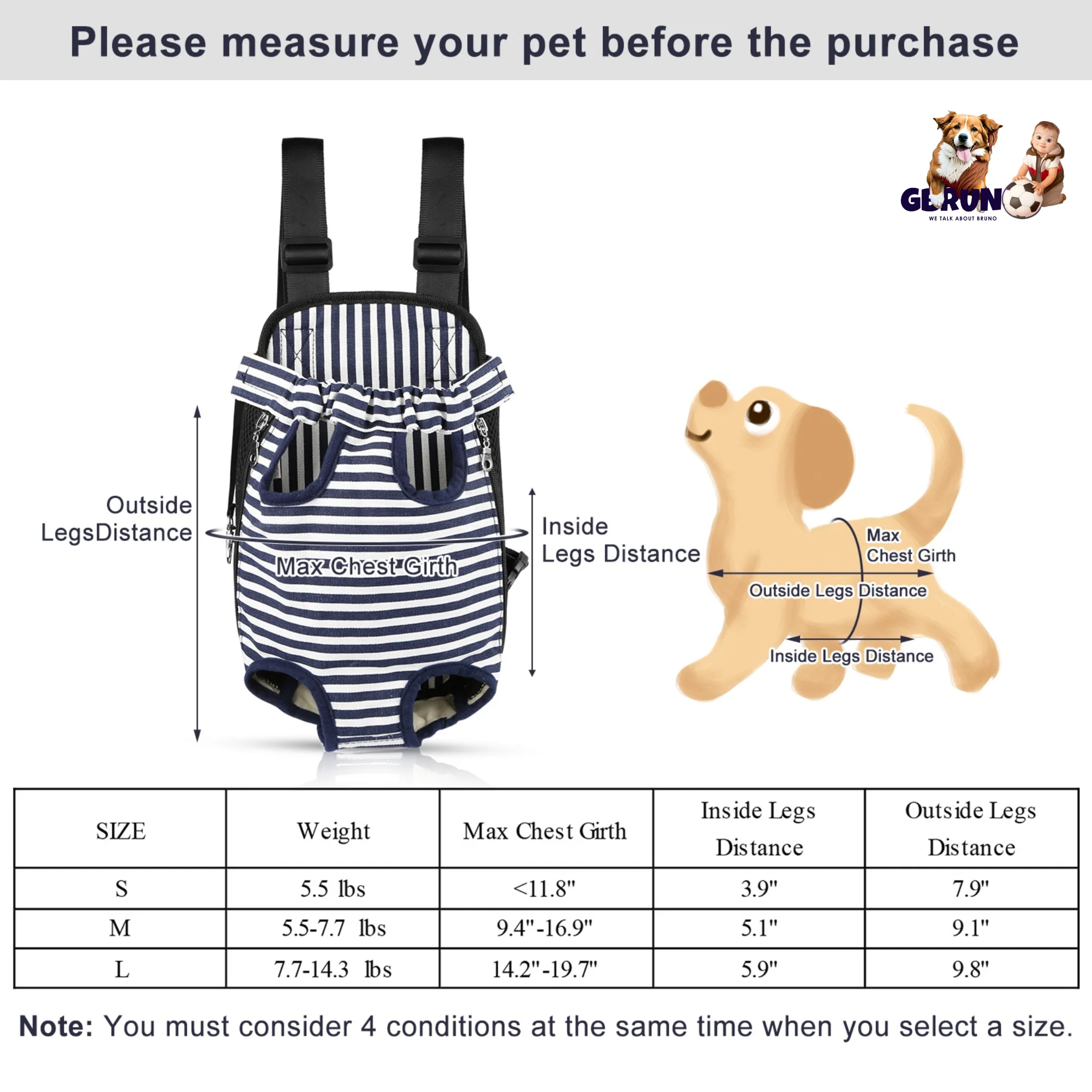 GBruno Dog Carrier Backpack - Image 5