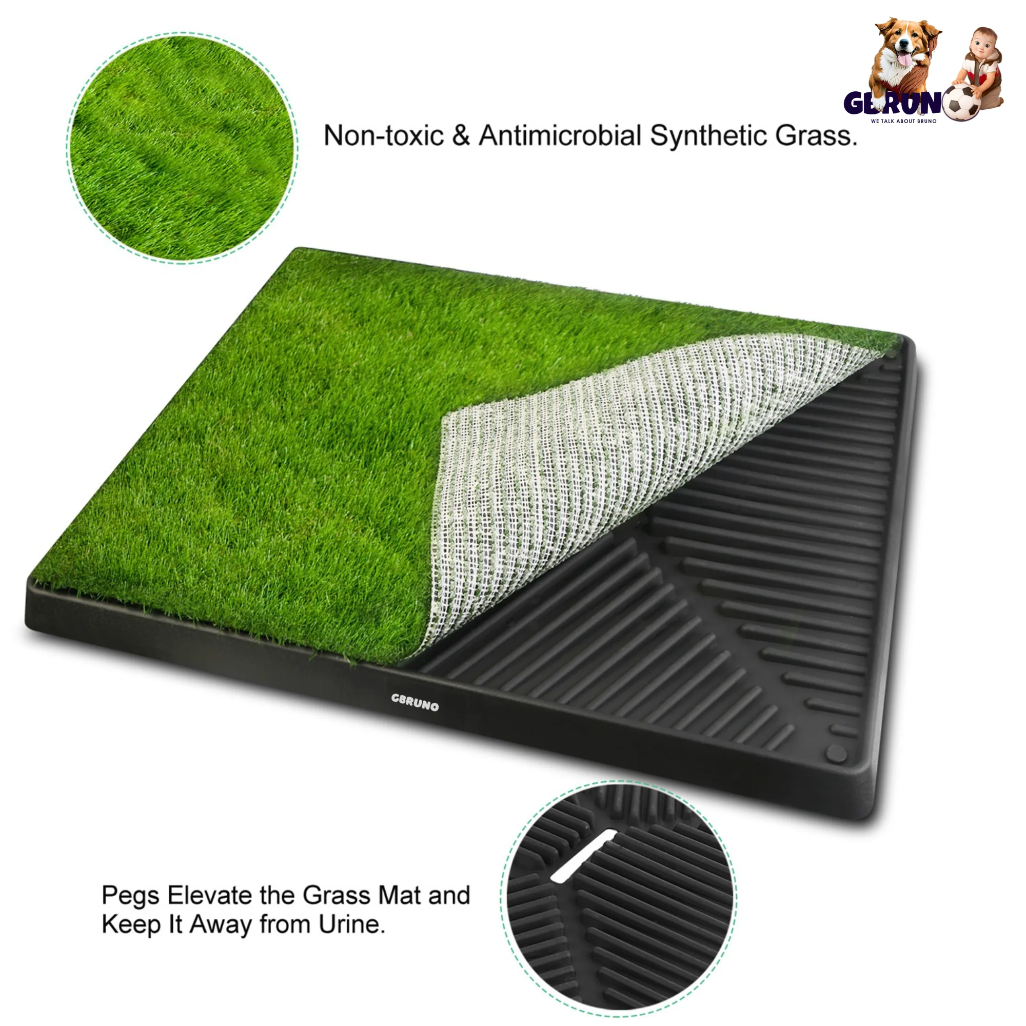 GBruno Dog Potty Training Grass Pad - Image 3