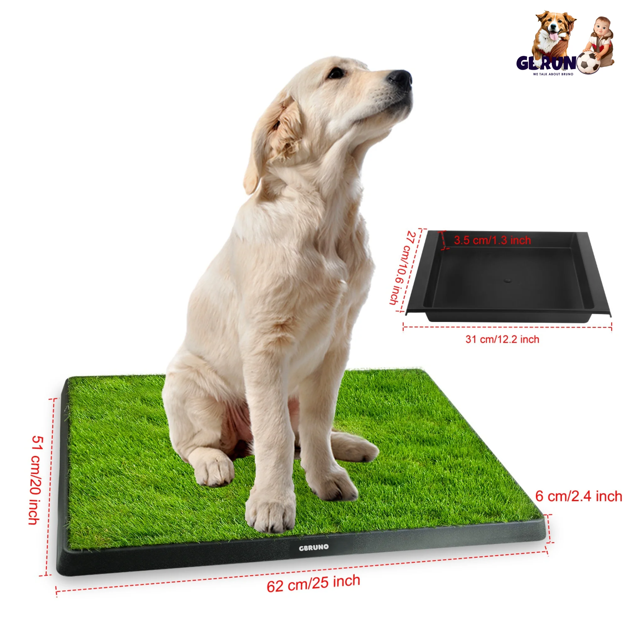 GBruno Dog Potty Training Grass Pad - Image 4