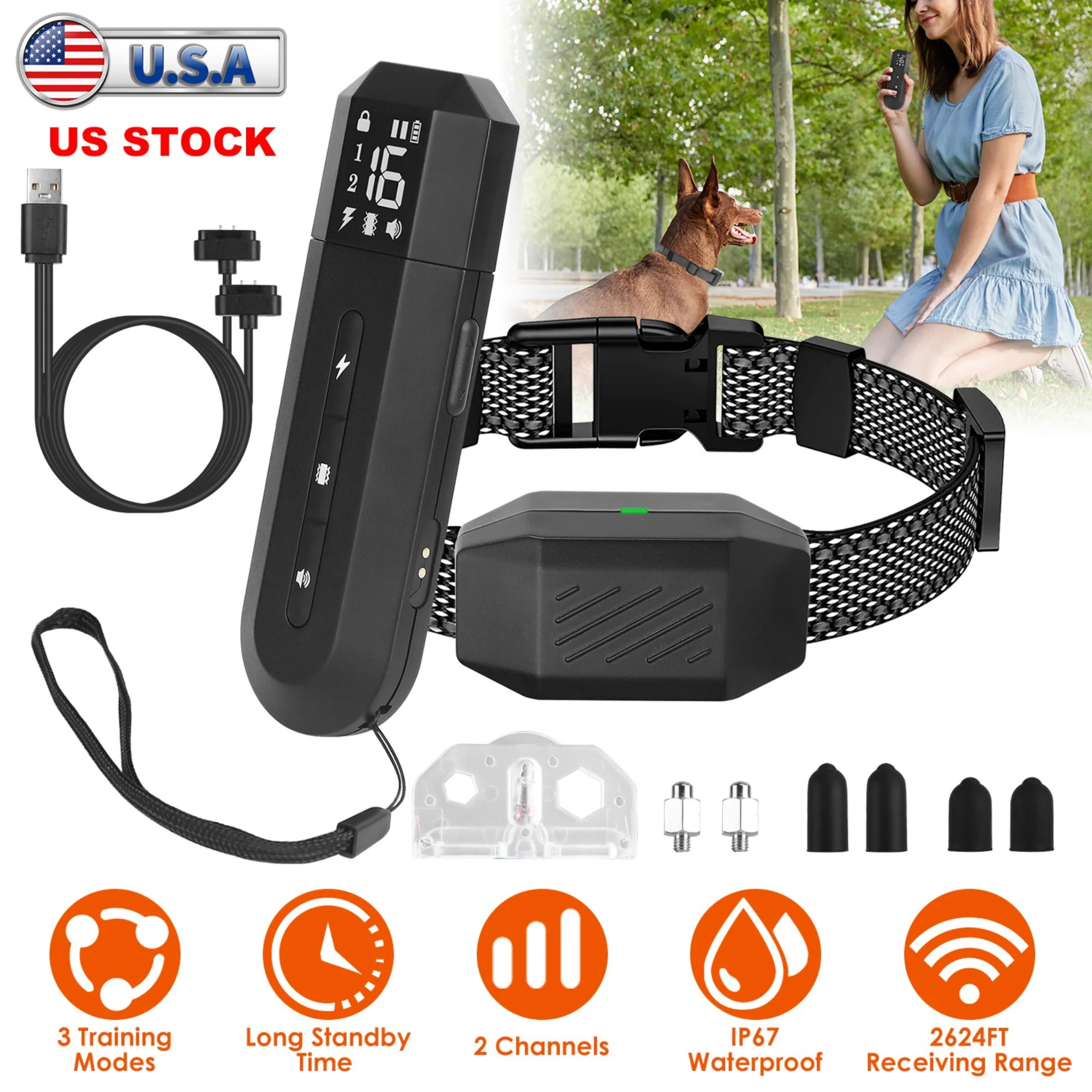 GBruno Dog Training Collar with Remote - Image 2