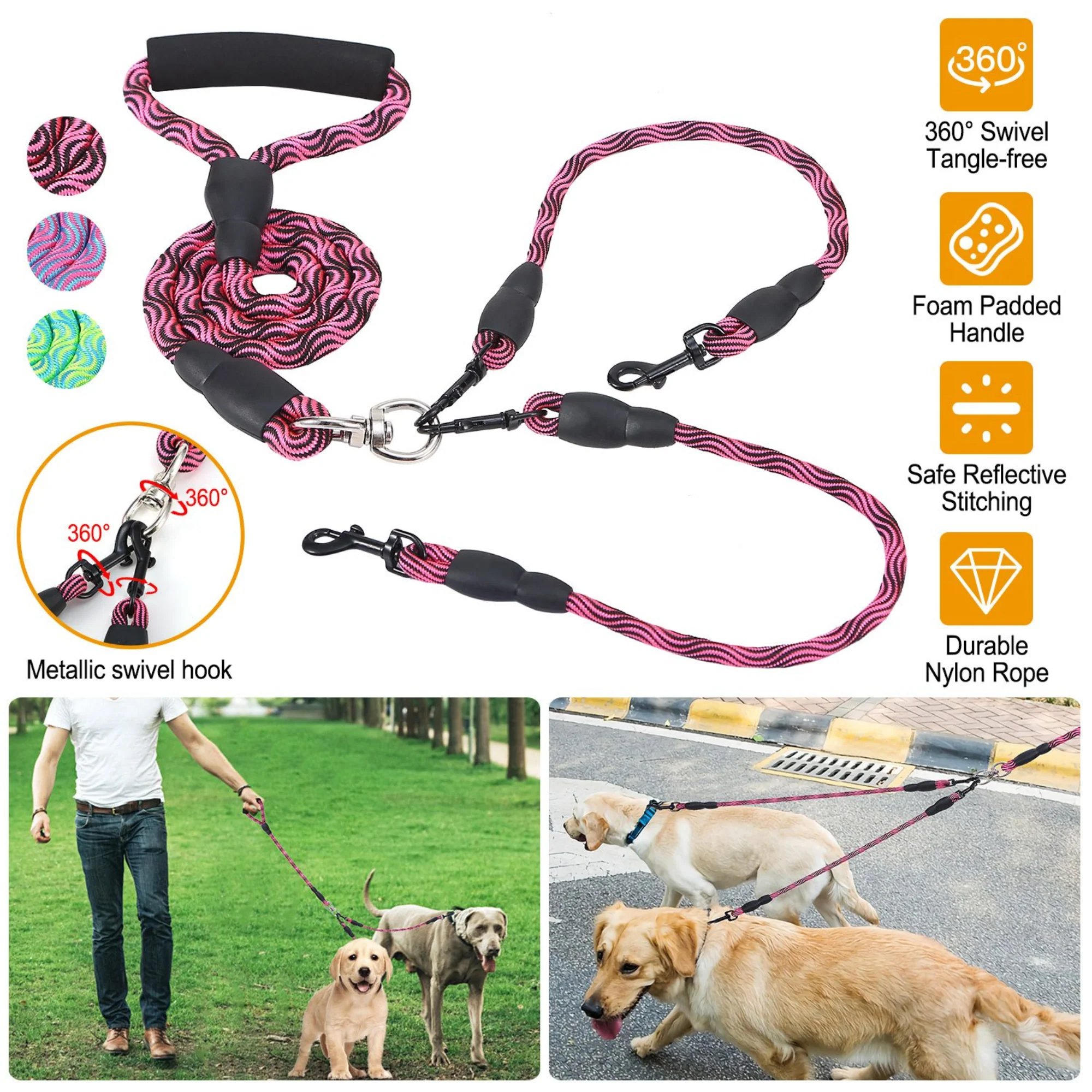 GBruno Double Dogs Leash - Image 3