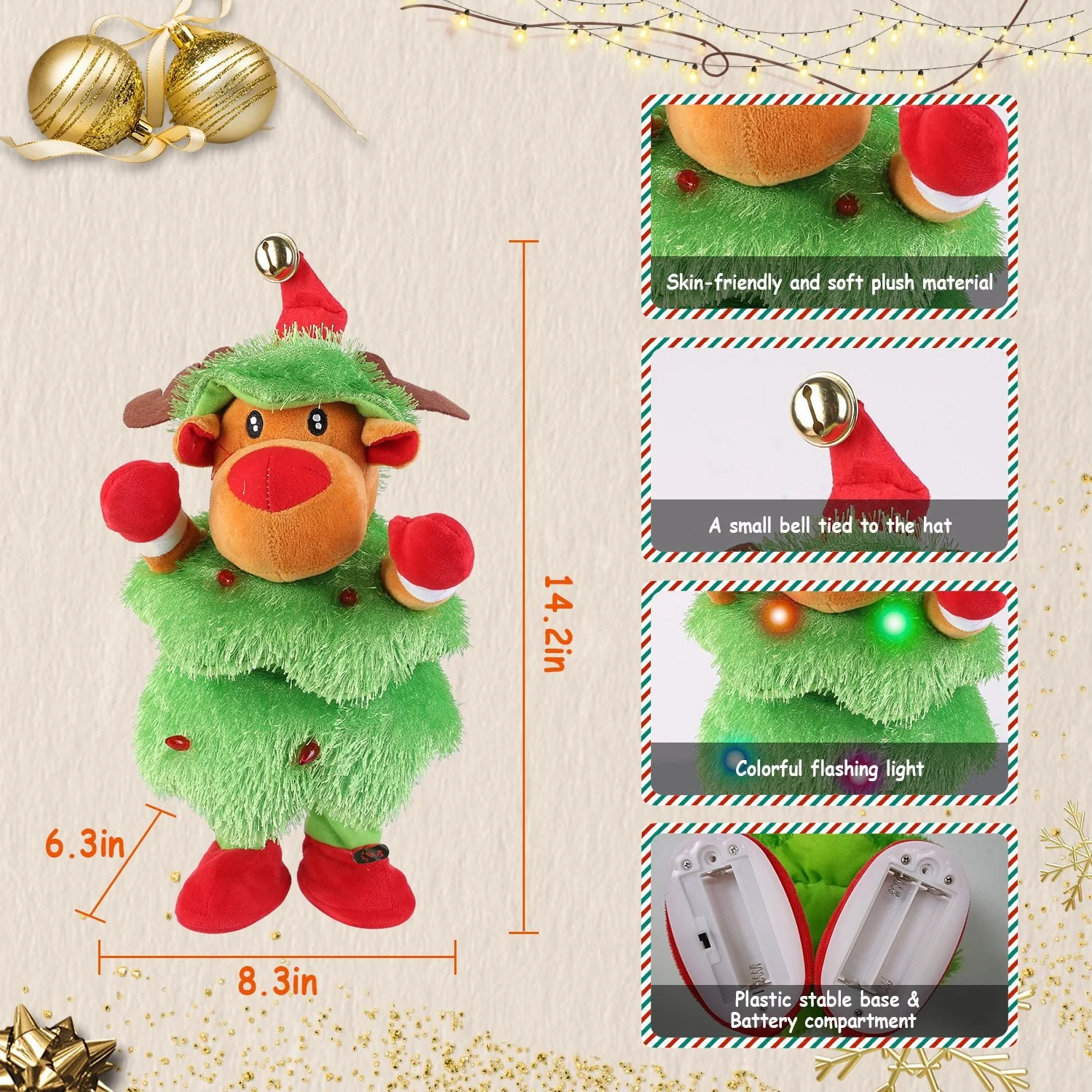 GBruno Electric Dancing Singing Plush Toy - Image 2