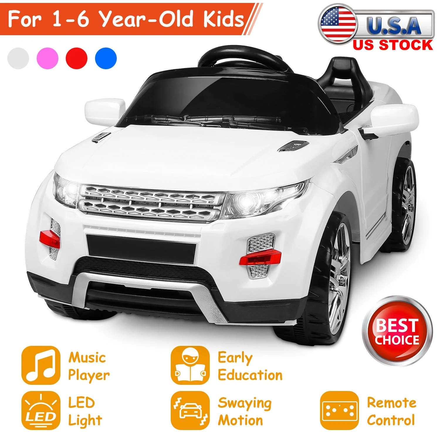 GBruno Electric Kids Ride-On Car - Image 3