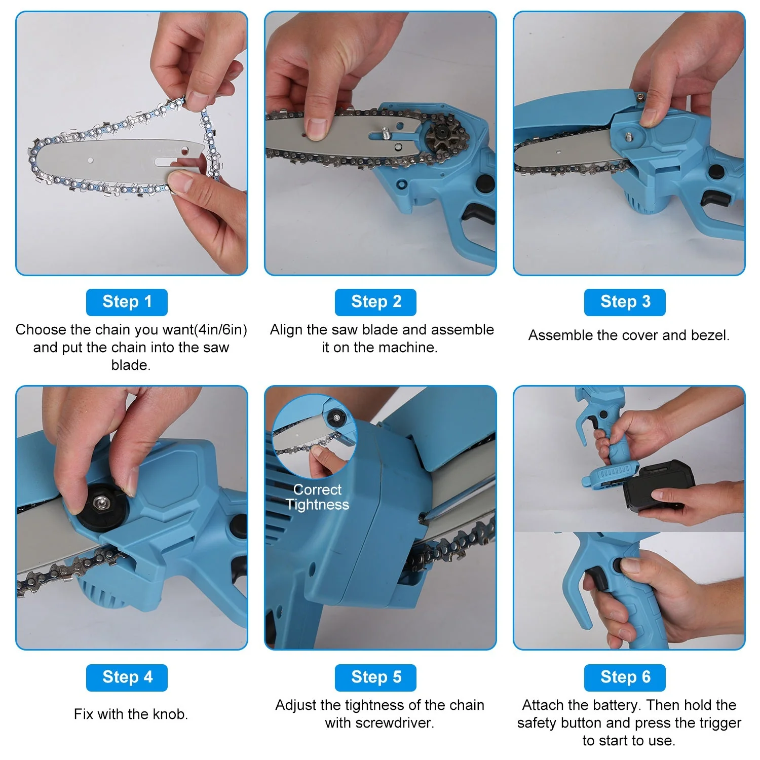 GBruno Electric Mini Chainsaw - Image 3