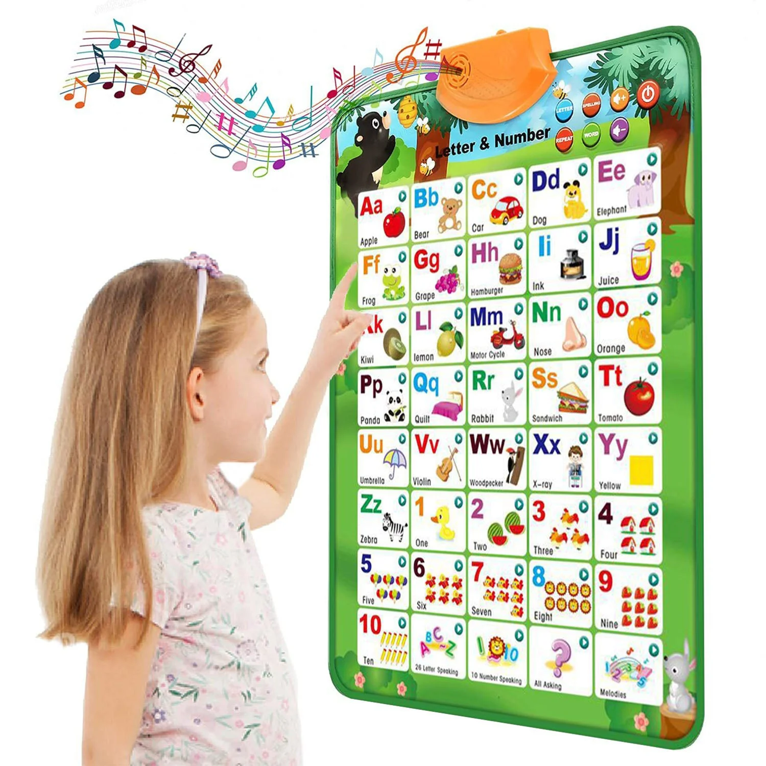 GBruno Electronic Interactive Alphabet Wall - Image 2