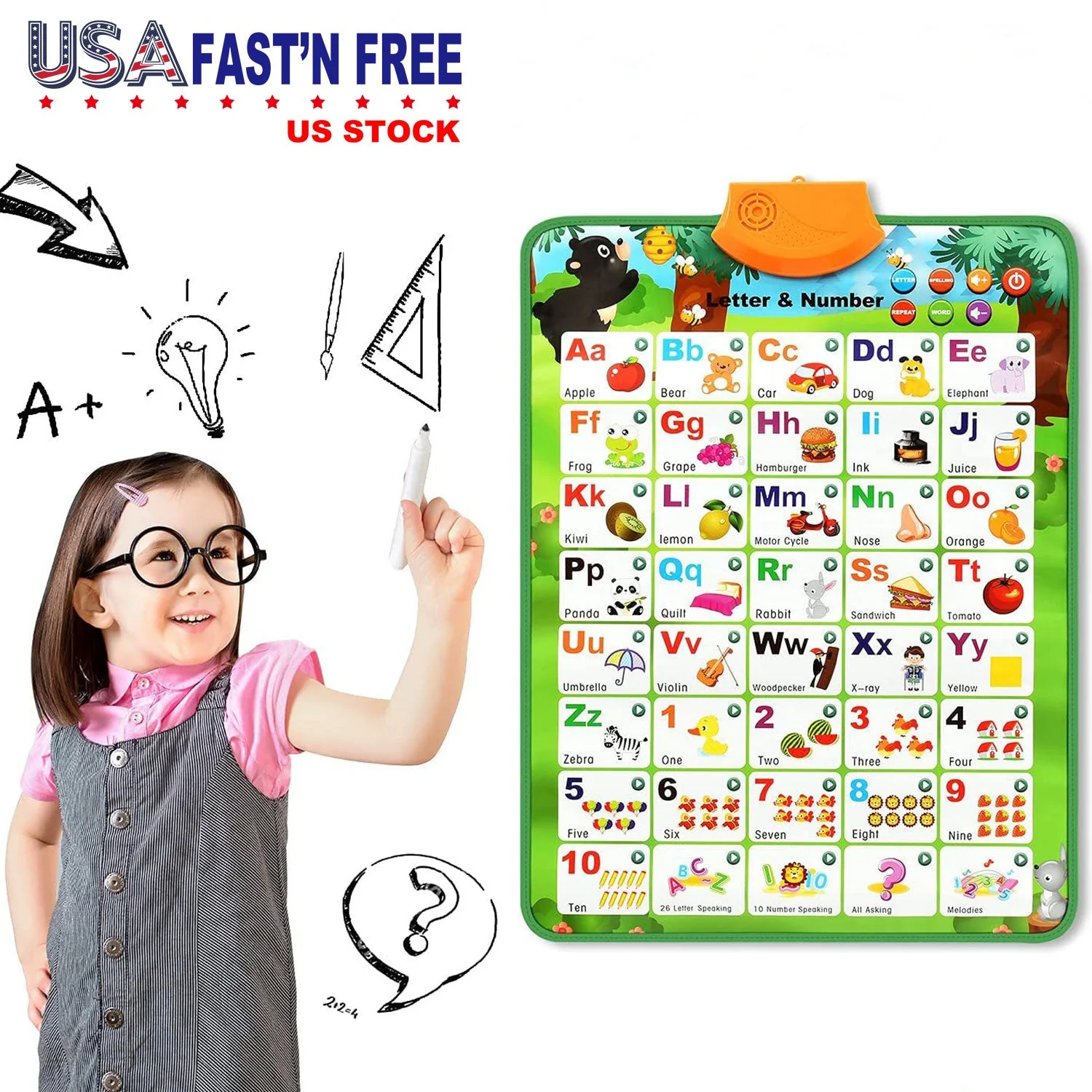 GBruno Electronic Interactive Alphabet Wall - Image 5