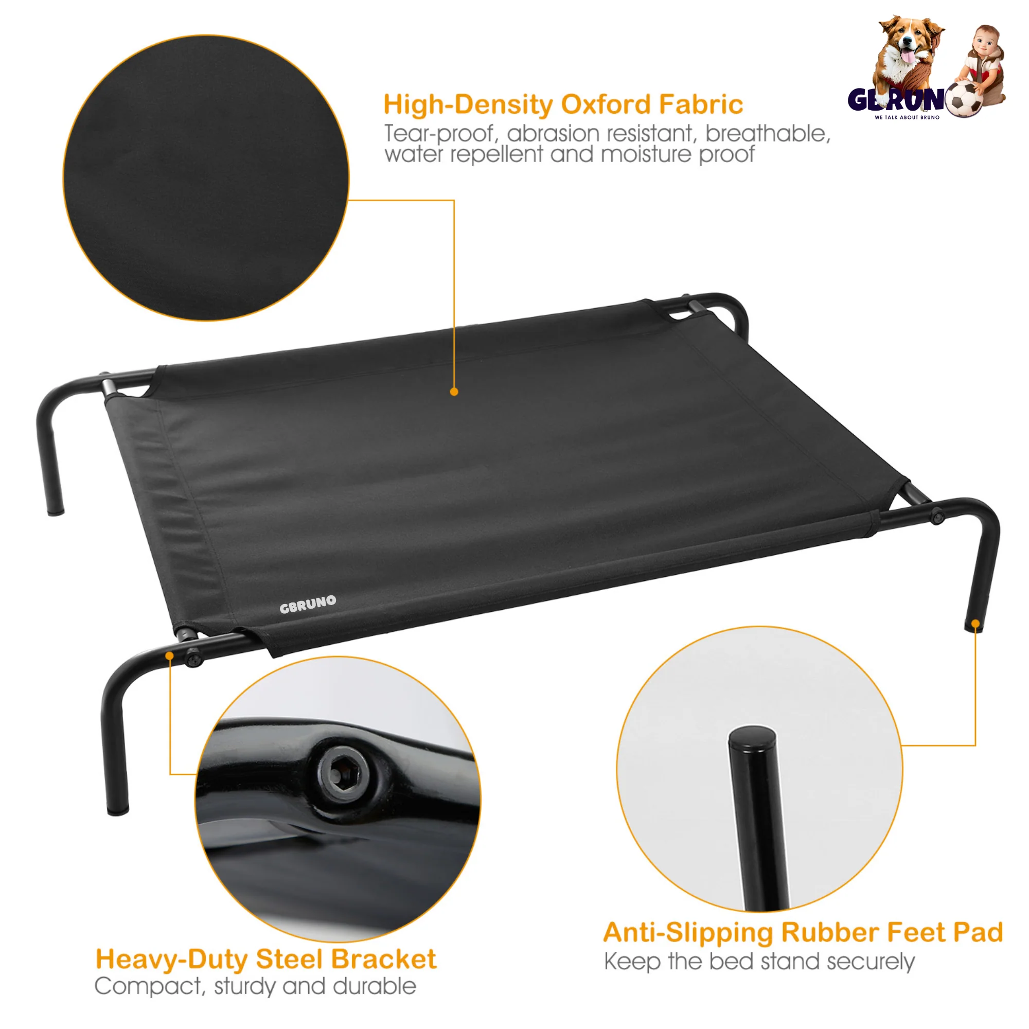 GBruno Elevated Pet Bed Dogs - Image 2