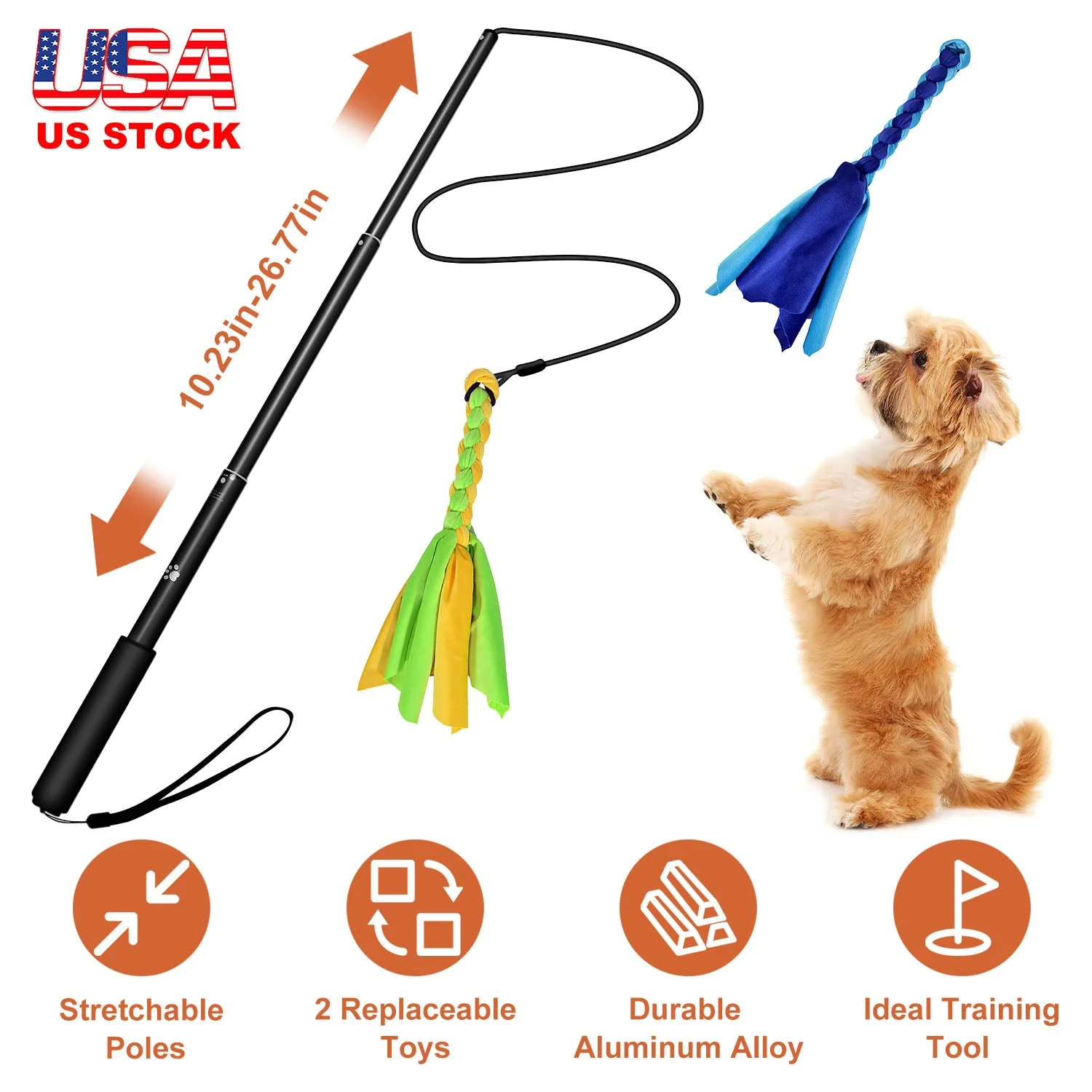 GBruno Extendable Dog Flirt Pole - Image 6