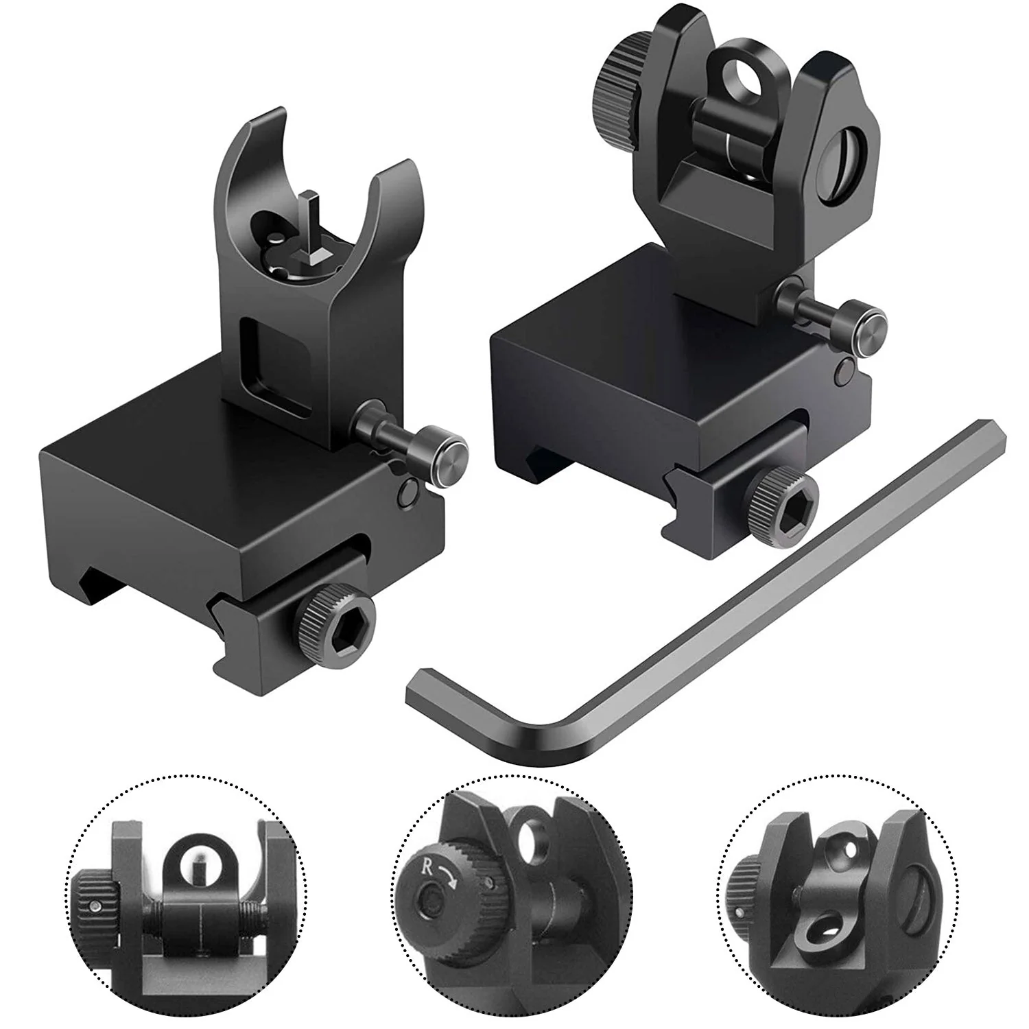 GBruno Flip Up Rear Front Sights - Image 2