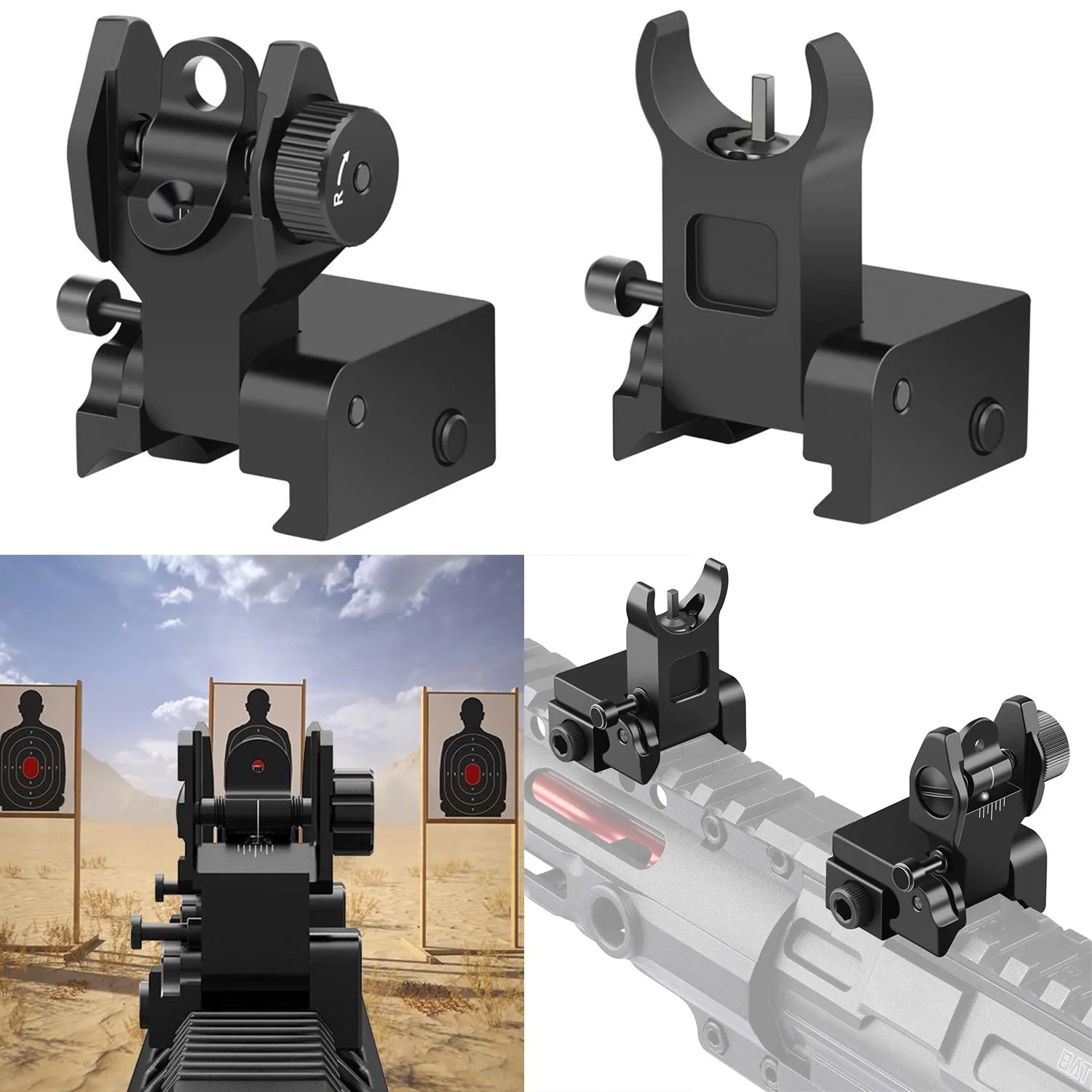 GBruno Flip Up Rear Front Sights - Image 3