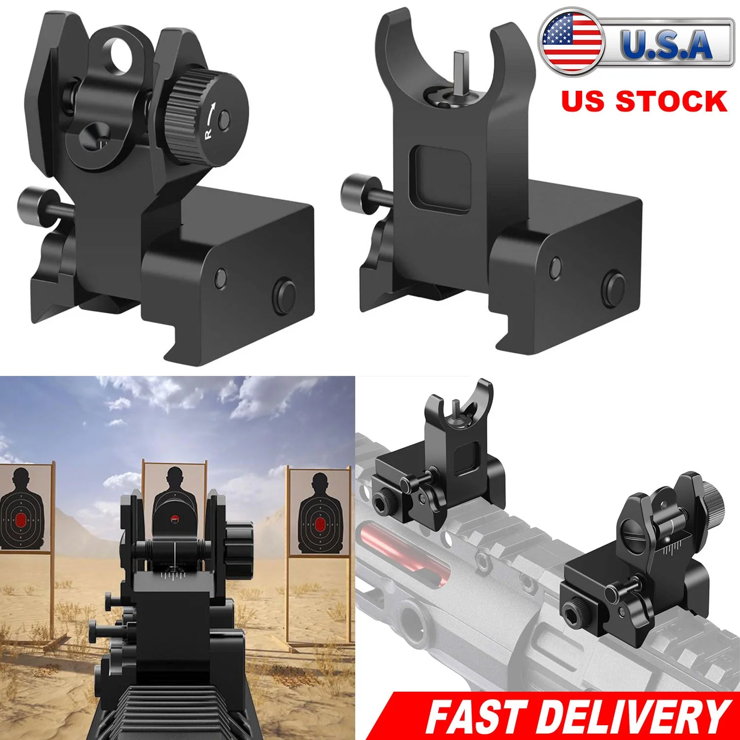 GBruno Flip Up Rear Front Sights - Image 5