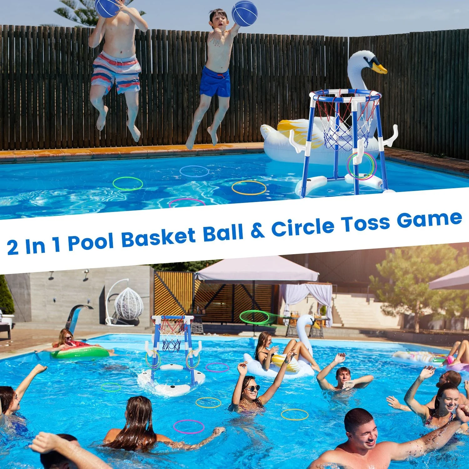 GBruno Floating Pool Basketball Game for Kids - Image 7