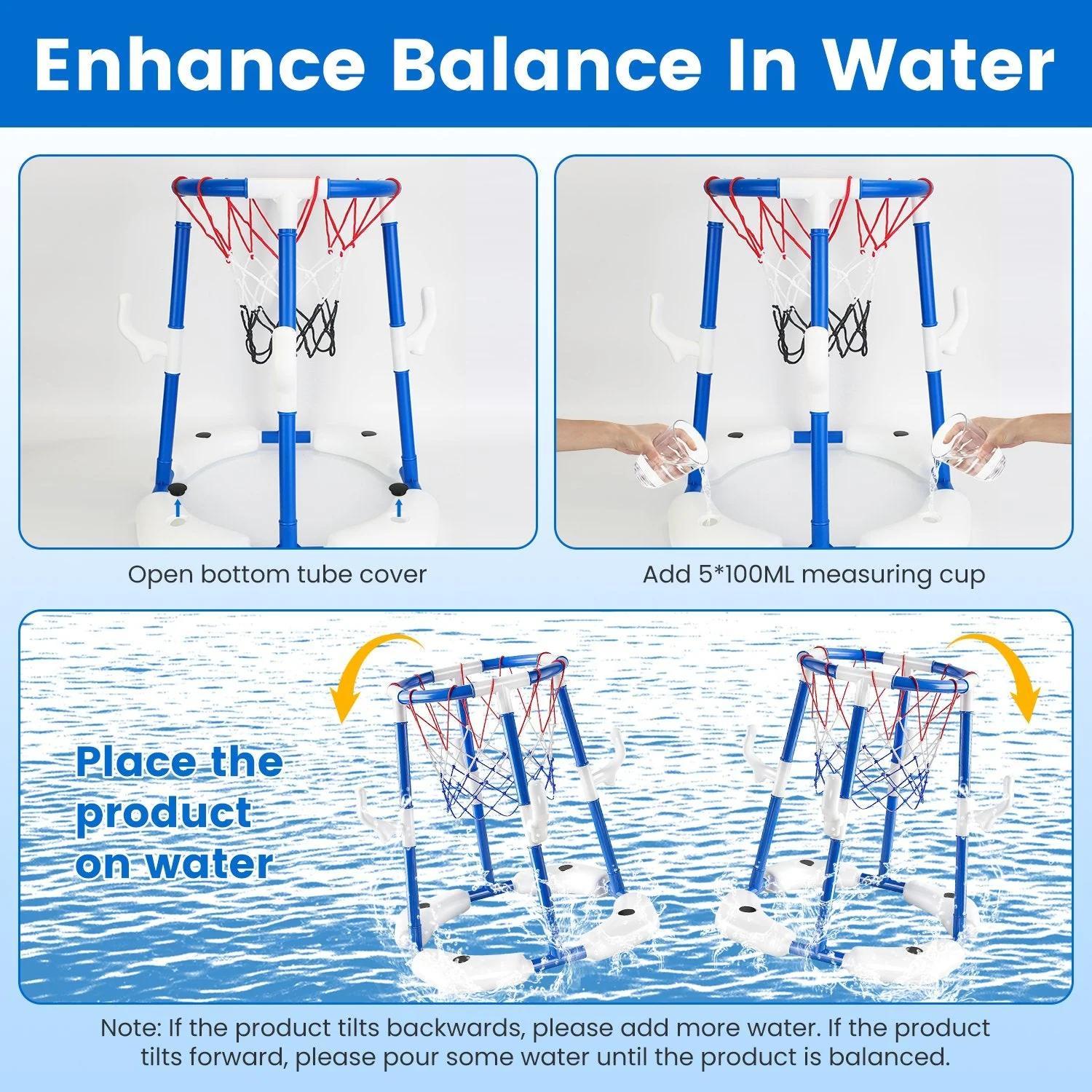 GBruno Floating Pool Basketball Game for Kids - Image 9