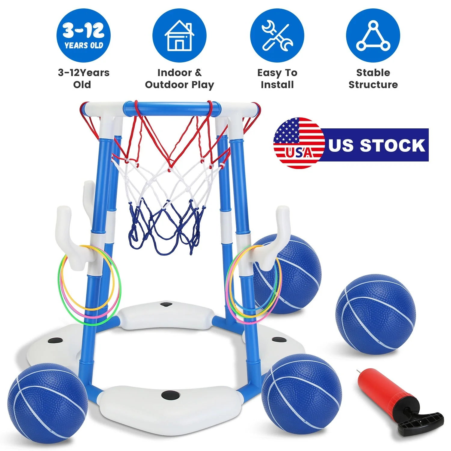 GBruno Floating Pool Basketball Game for Kids - Image 2