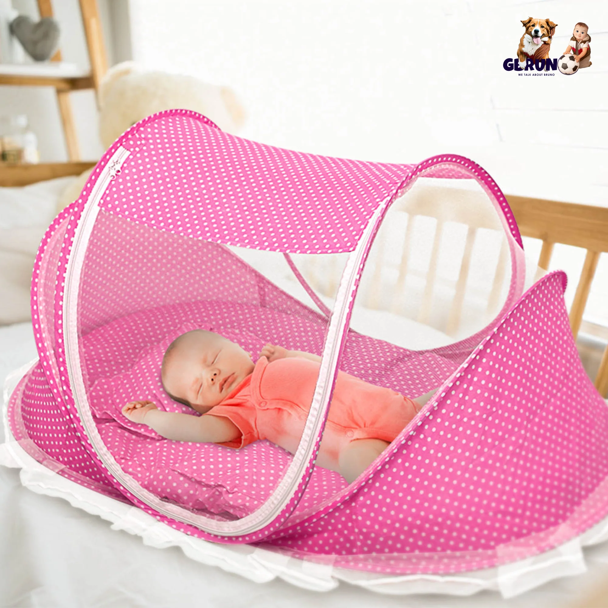 GBruno Foldable Baby Travel Bed - Image 2