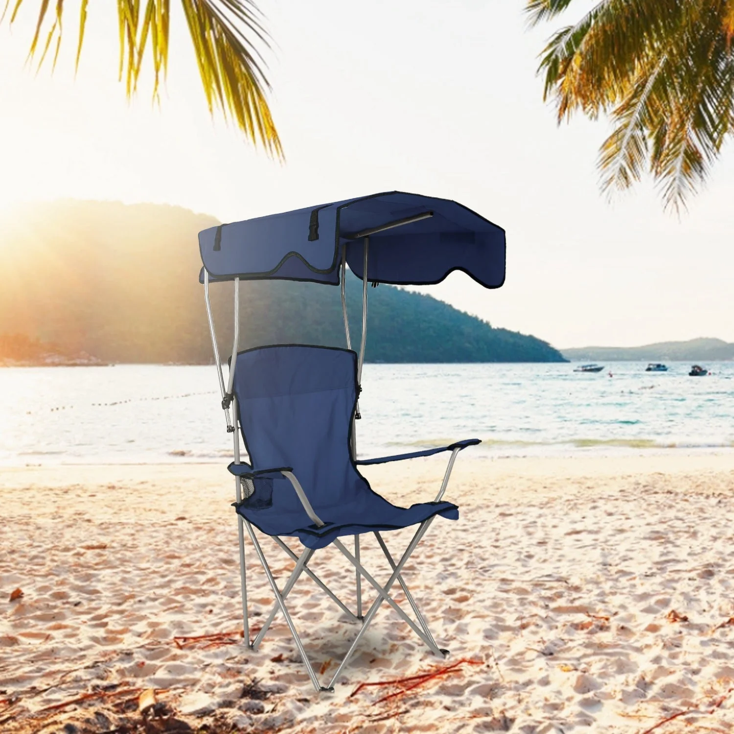 GBruno Foldable Beach Canopy Chair - Image 2