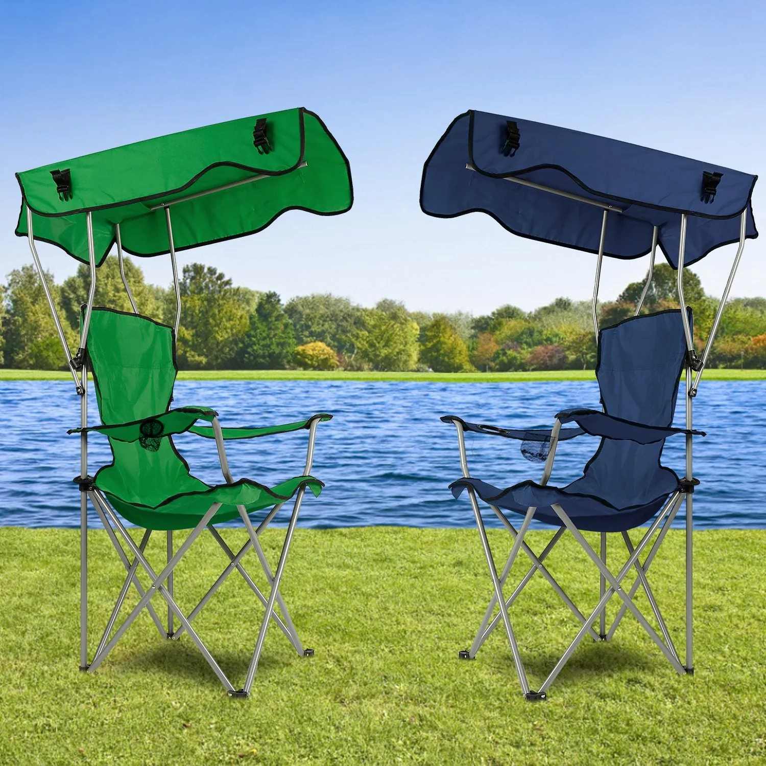 GBruno Foldable Beach Canopy Chair - Image 3