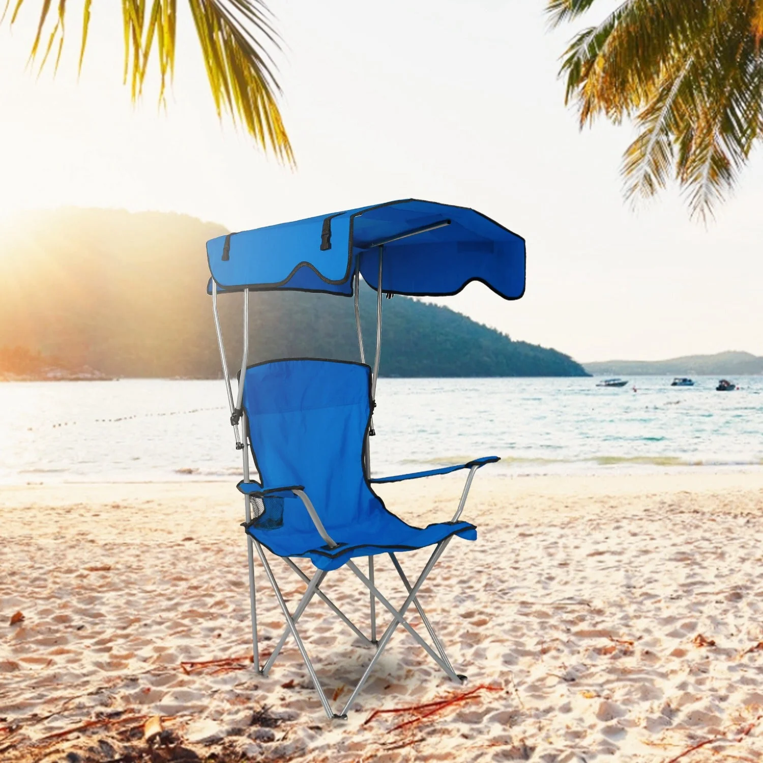 GBruno Foldable Beach Canopy Chair - Image 2