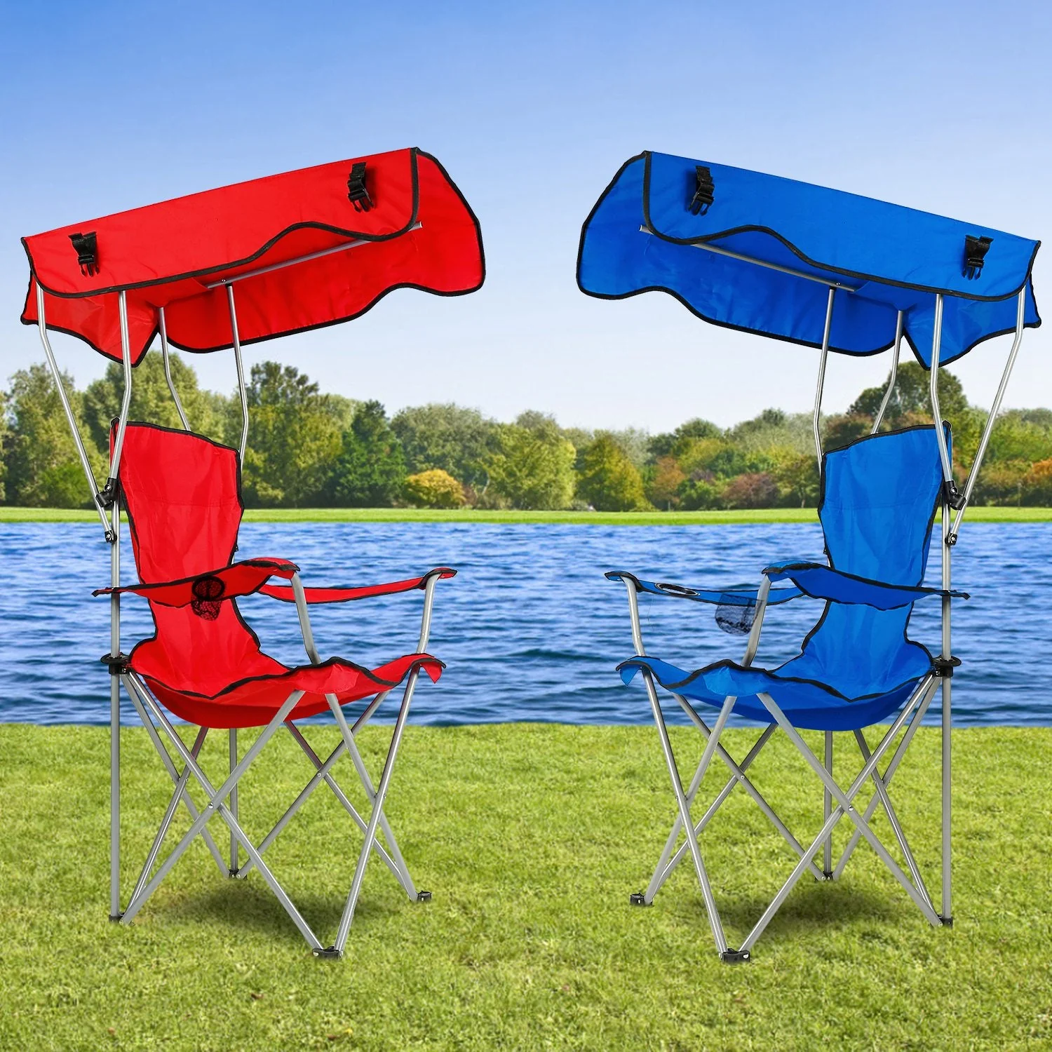 GBruno Foldable Beach Canopy Chair - Image 3