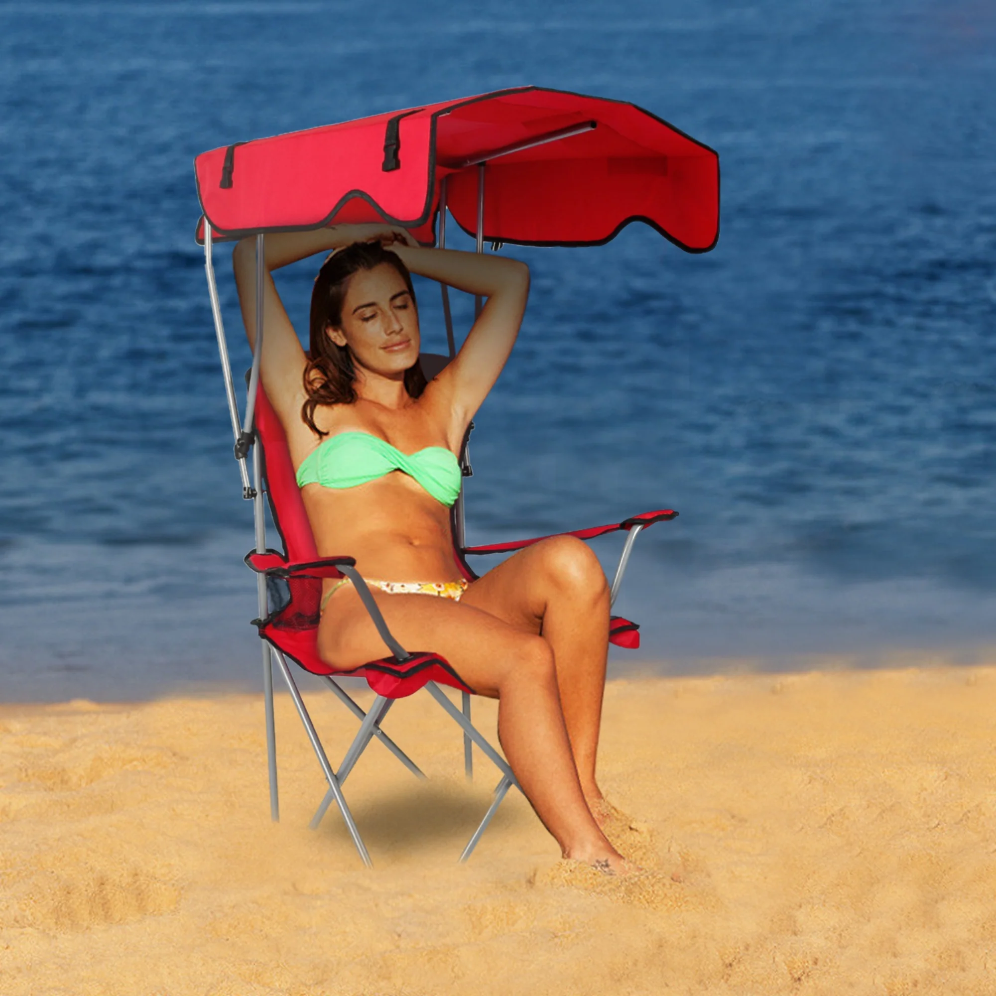 GBruno Foldable Beach Canopy Chair - Image 3