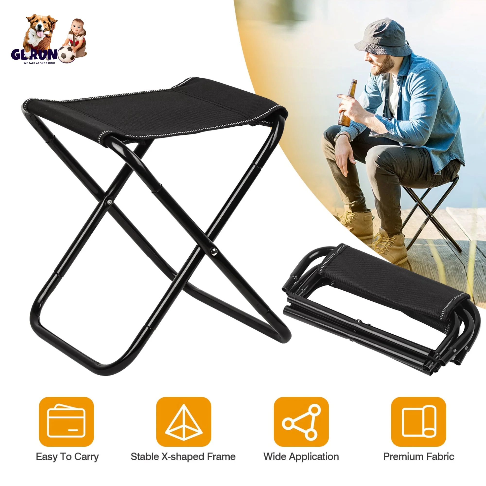 GBruno Foldable Camping Chair - Image 2