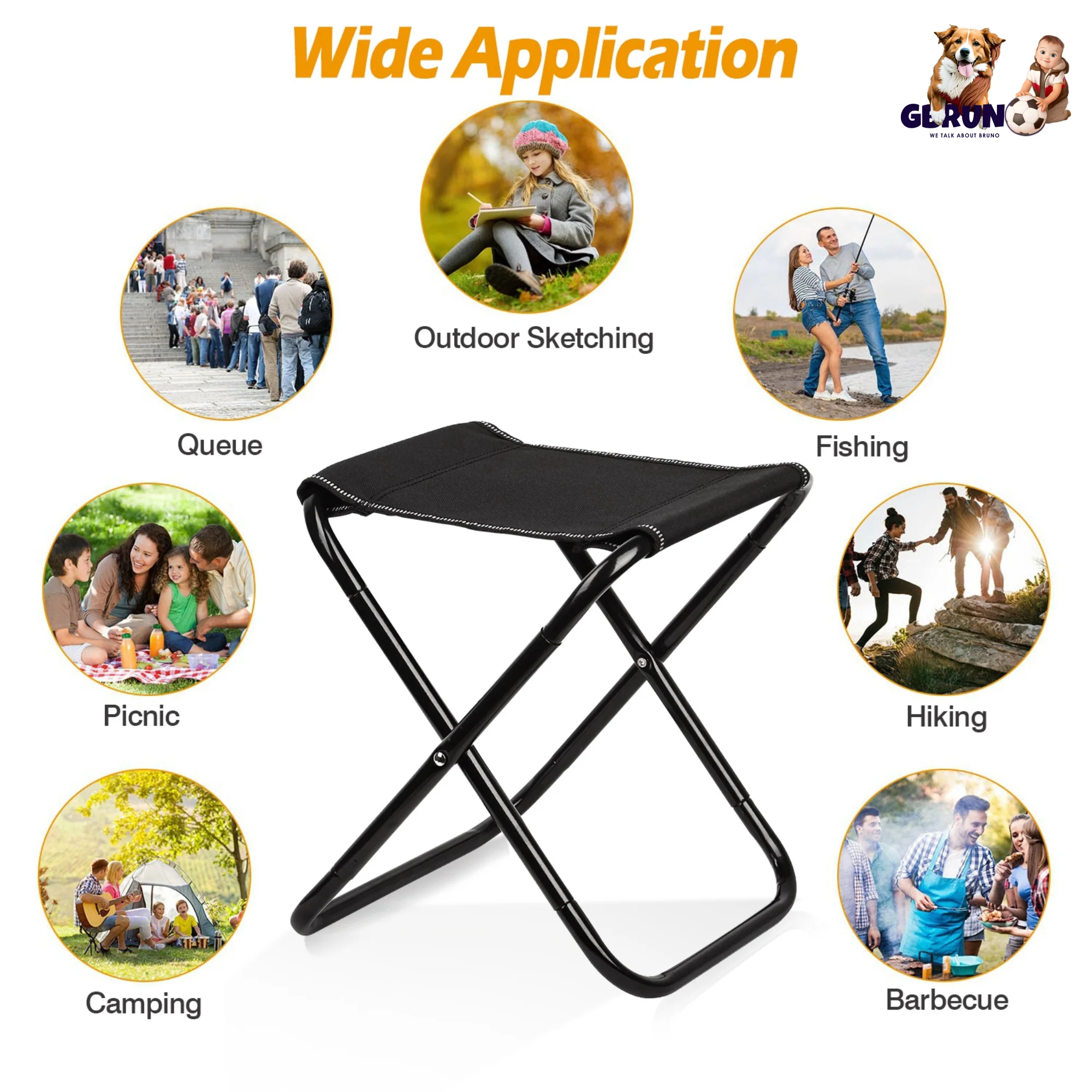 GBruno Foldable Camping Chair - Image 5