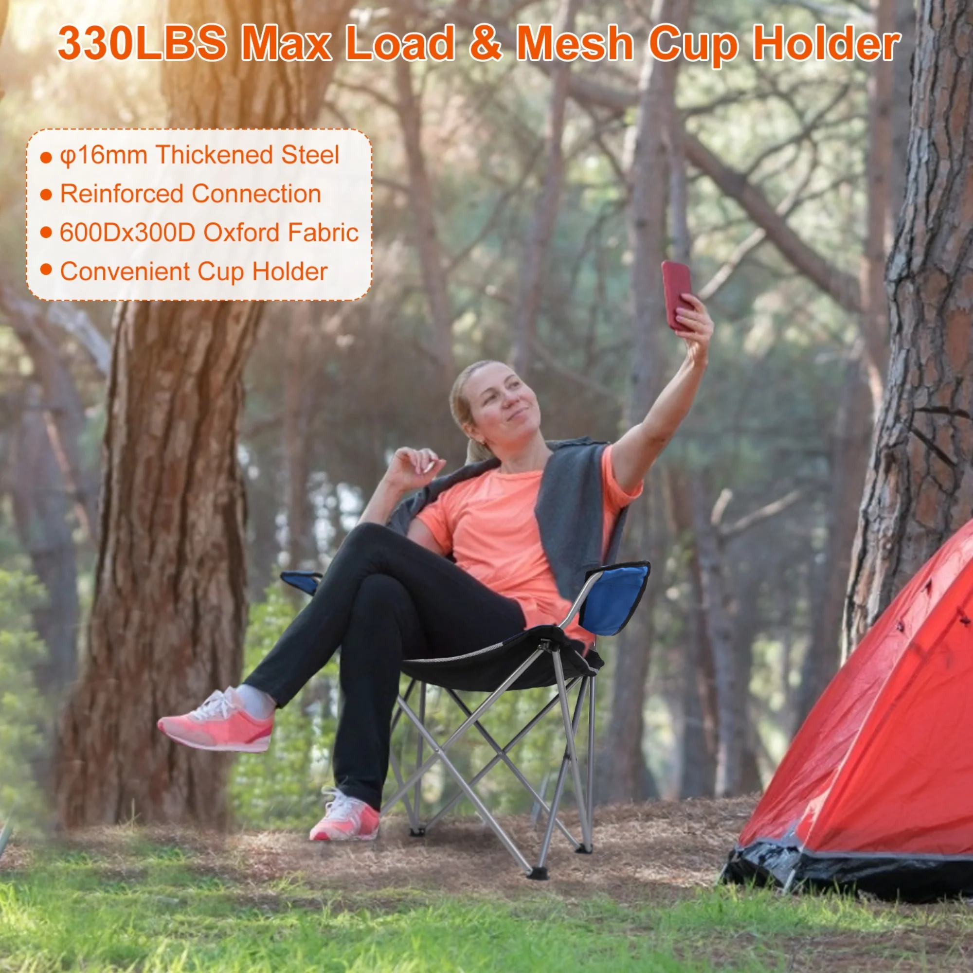 GBruno Foldable Camping Chair - Image 6