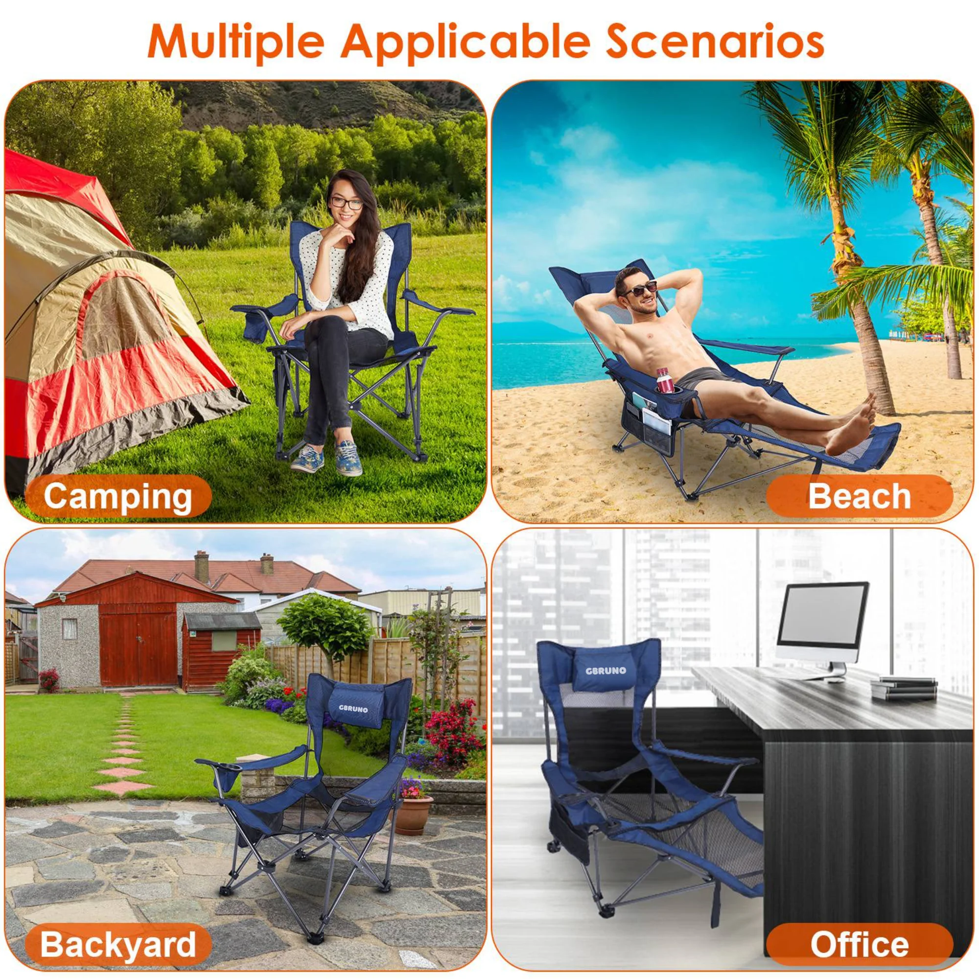 GBruno Foldable Camping Chair - Image 6