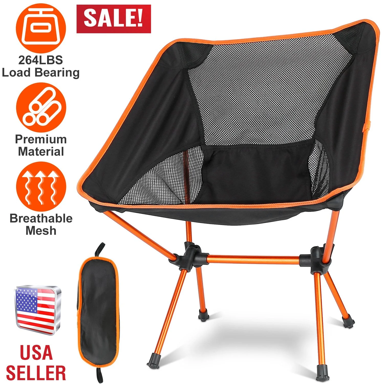 GBruno Foldable Camping Chair - Image 3